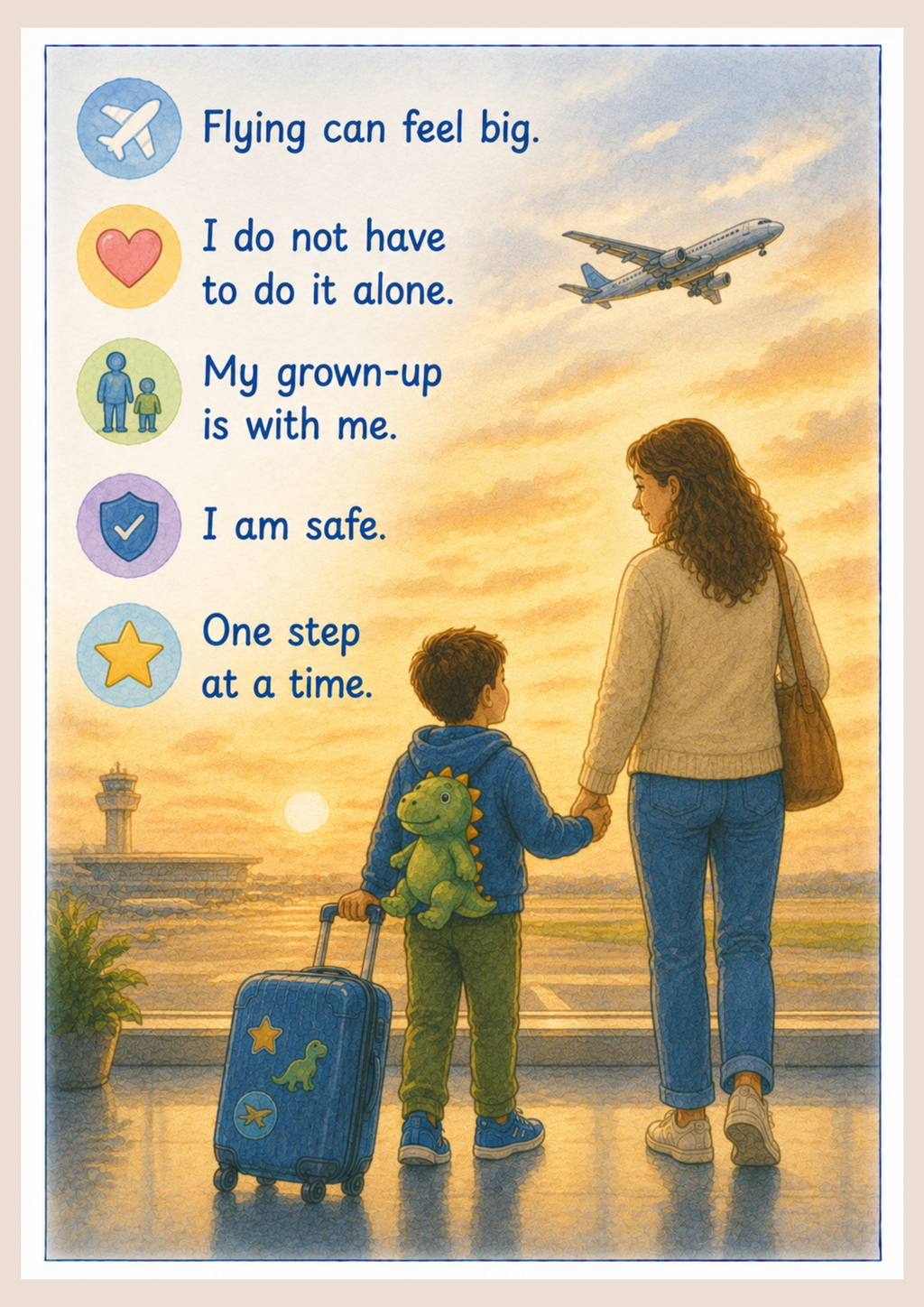 Flying On An Airplane | Autism-Friendly Social Story PDF for Children