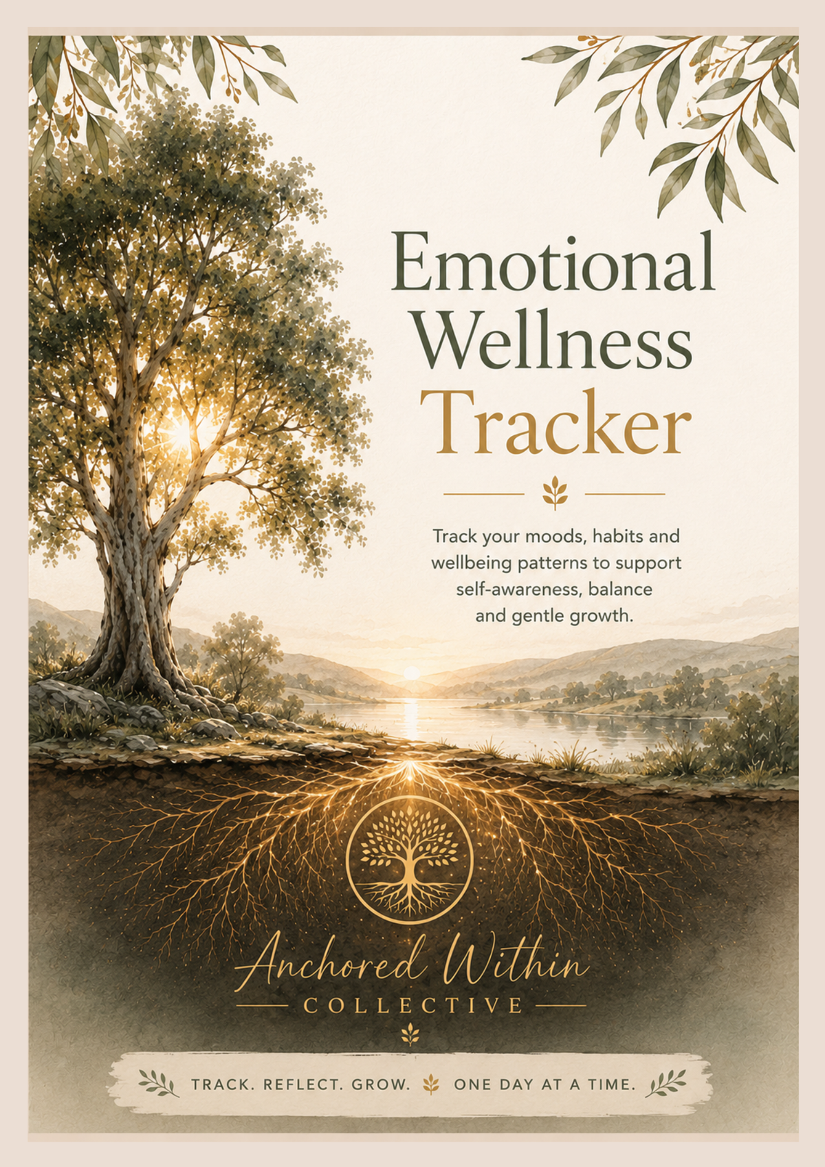 Emotional Wellness Tracker | A Printable Mood, Habit & Wellbeing Journal for Self-Awareness