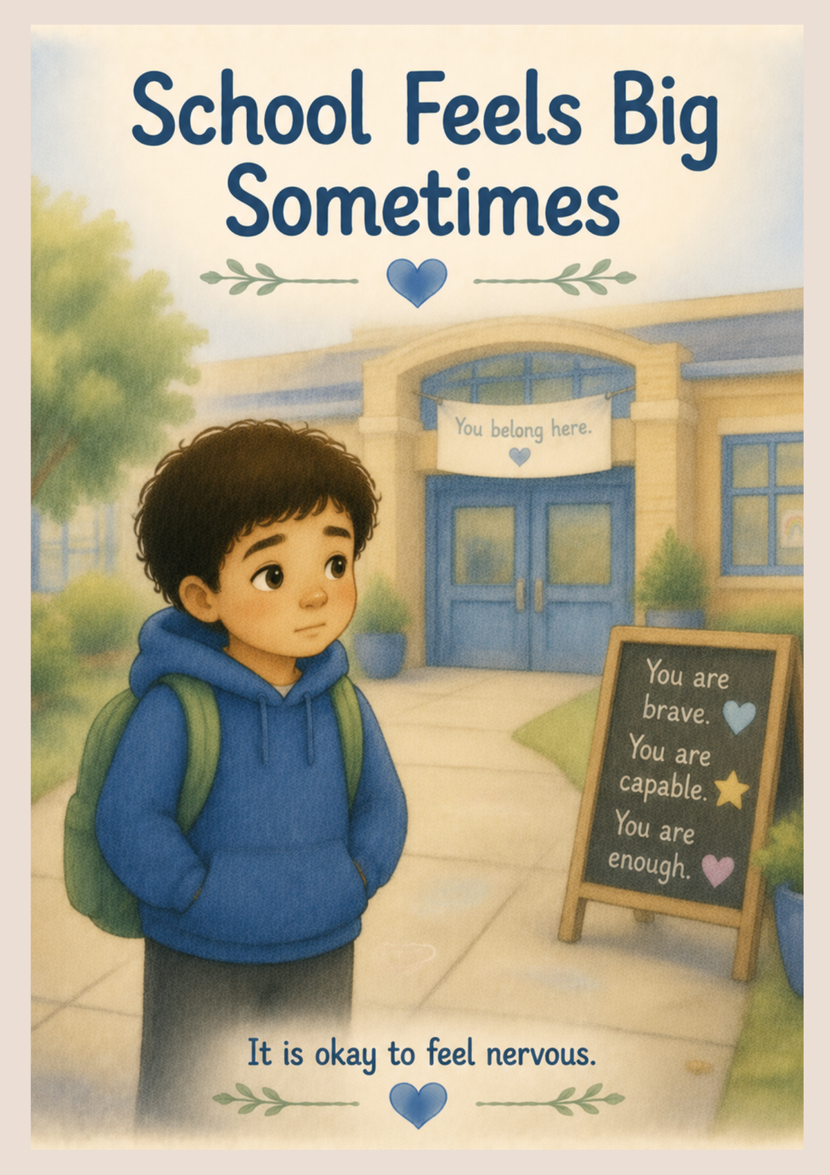 School Feels Big Sometimes | Autism-Friendly Social Story | Printable PDF for School Anxiety & Confidence