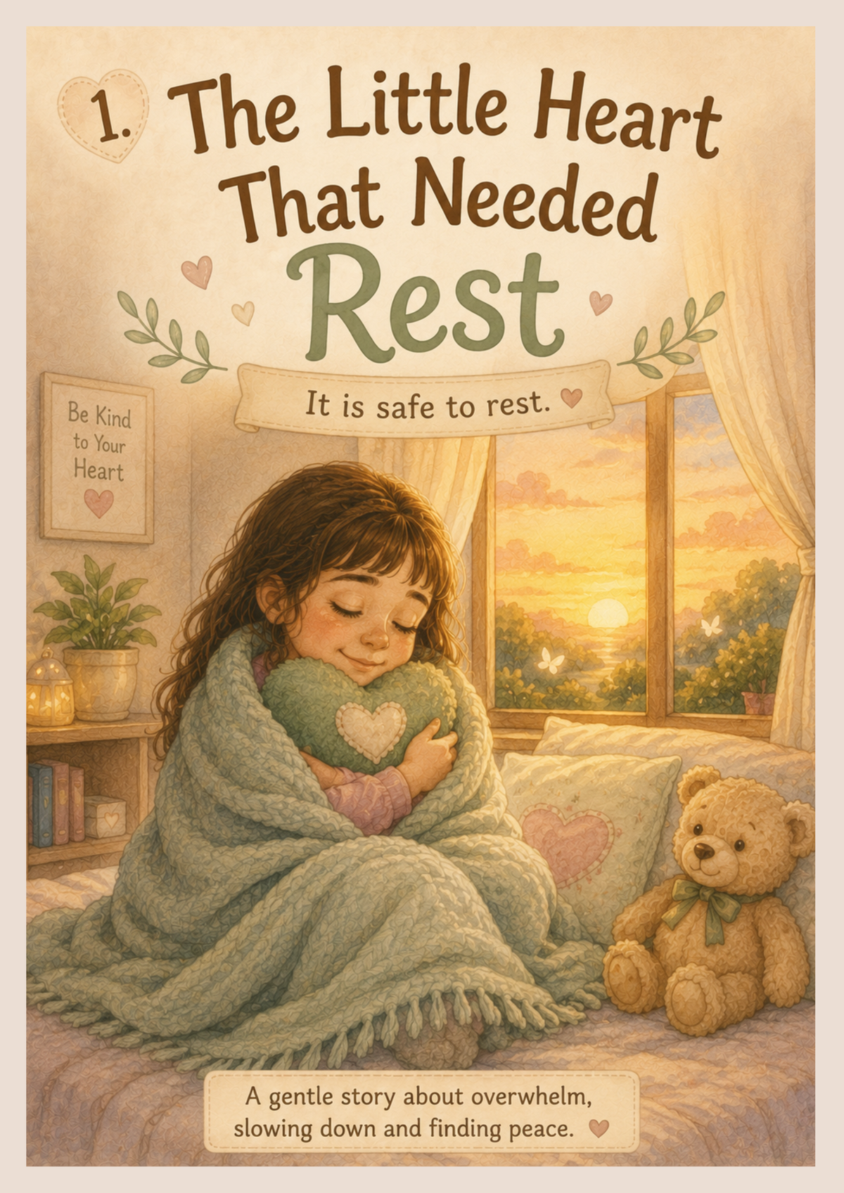 The Little Heart That Needed Rest | Autism-Friendly Social Story | Printable PDF for Overwhelm, Emotional Safety & Rest