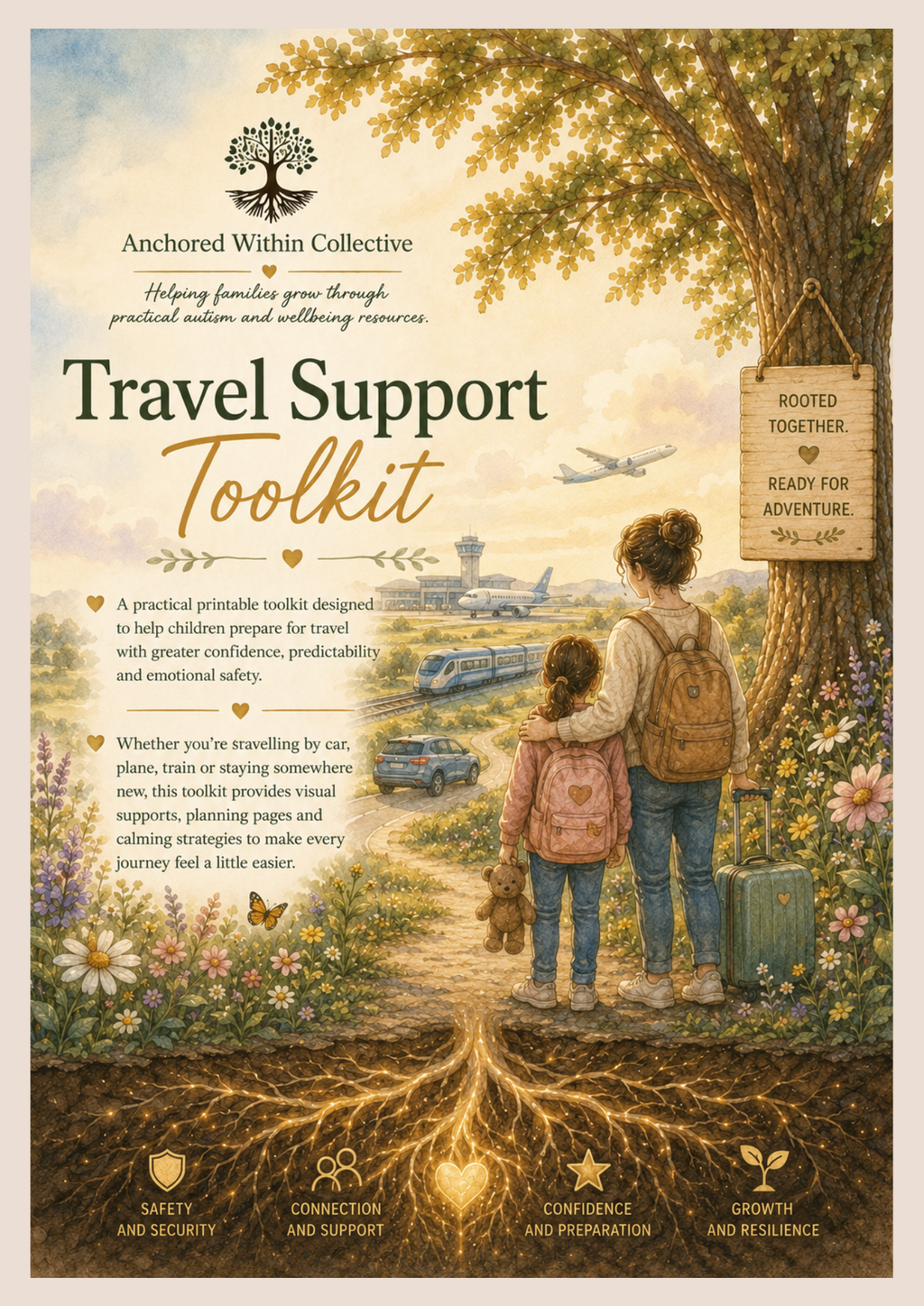 Travel Support Toolkit | Printable Autism Travel Planner & Visual Supports for Children (PDF Download)