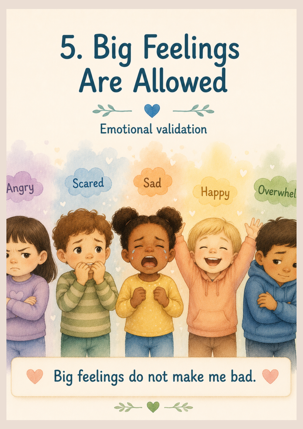 Big Feelings Are Allowed | Autism Social Story Printable PDF