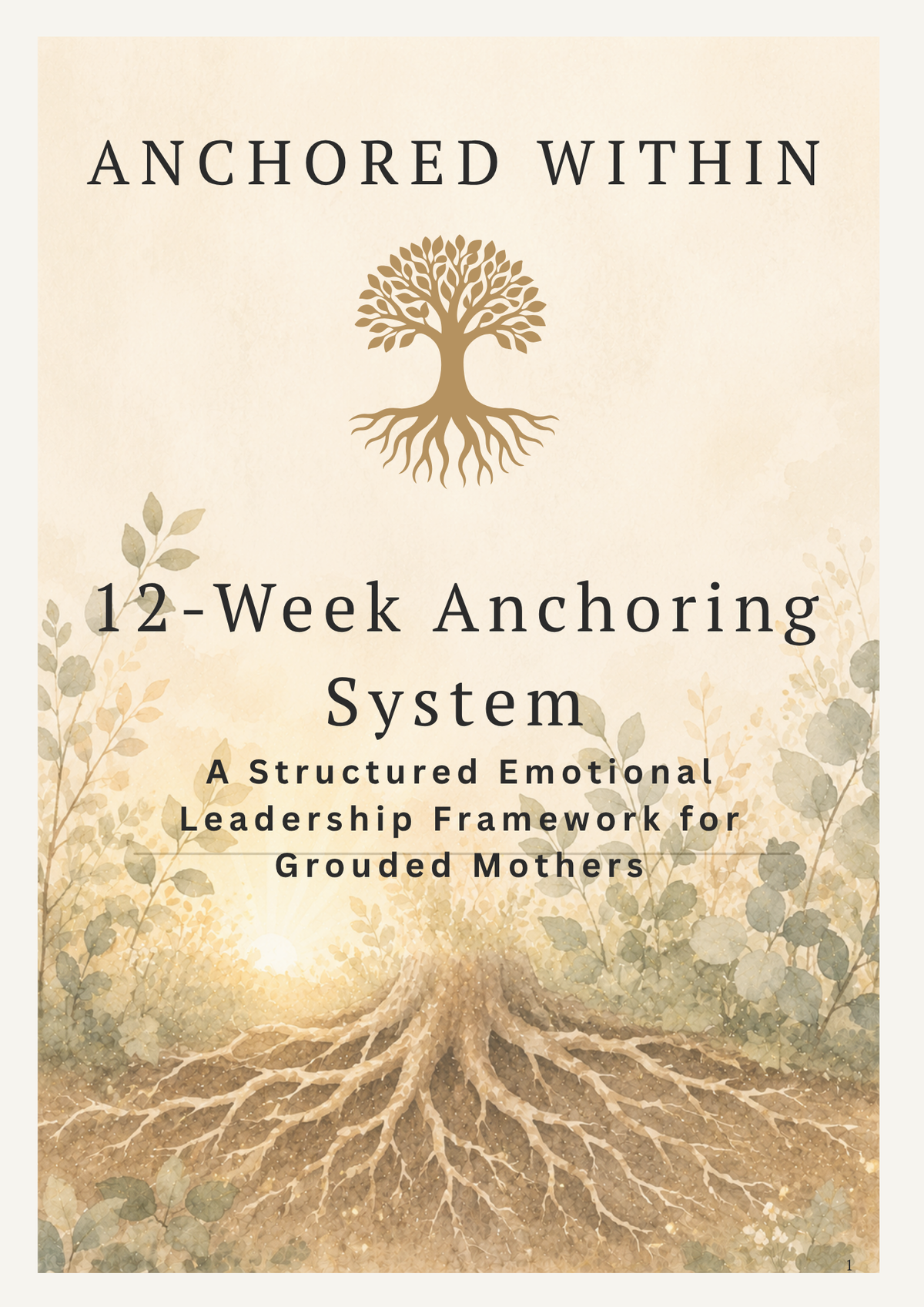 The Anchored Within 12-Week Anchoring System | Printable Guided Program for Emotional Resilience & Personal Growth