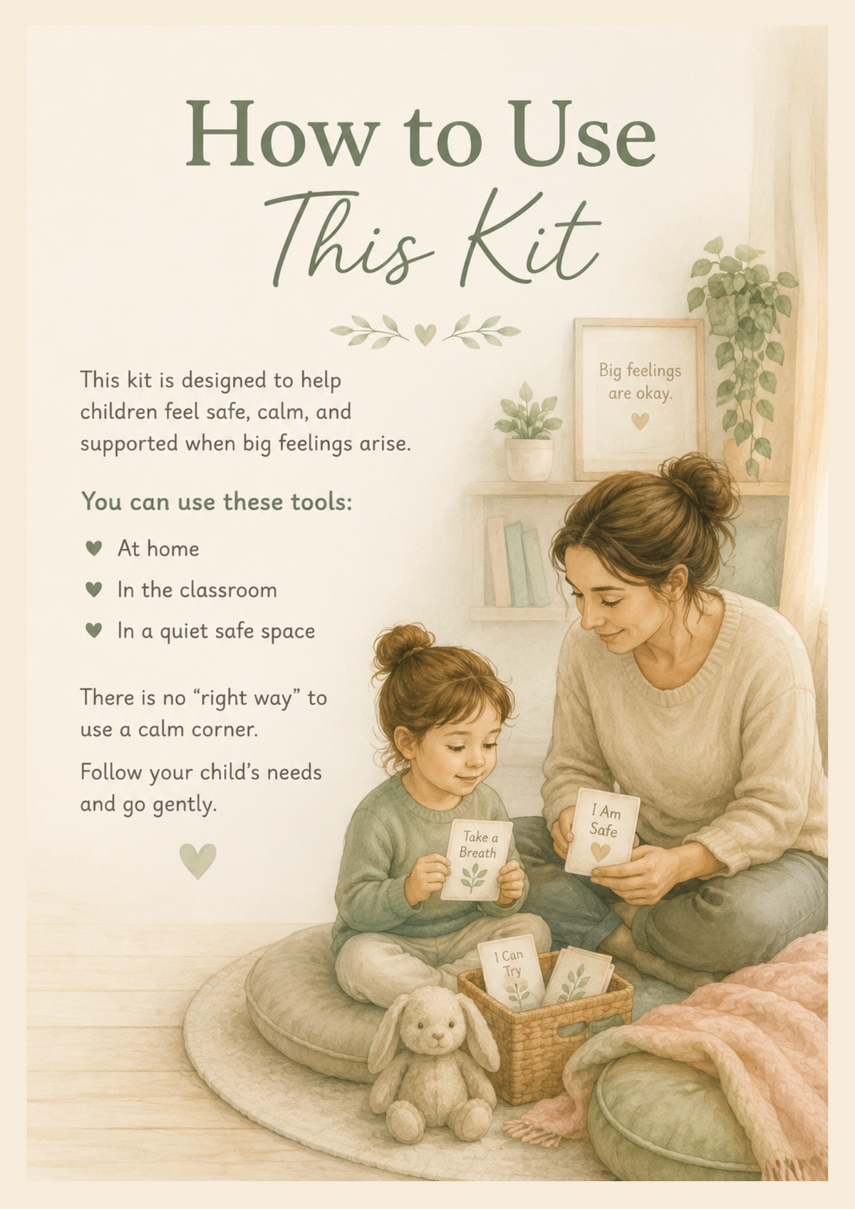 Calm Corner Kit | Printable Emotional Regulation & Visual Support Pack