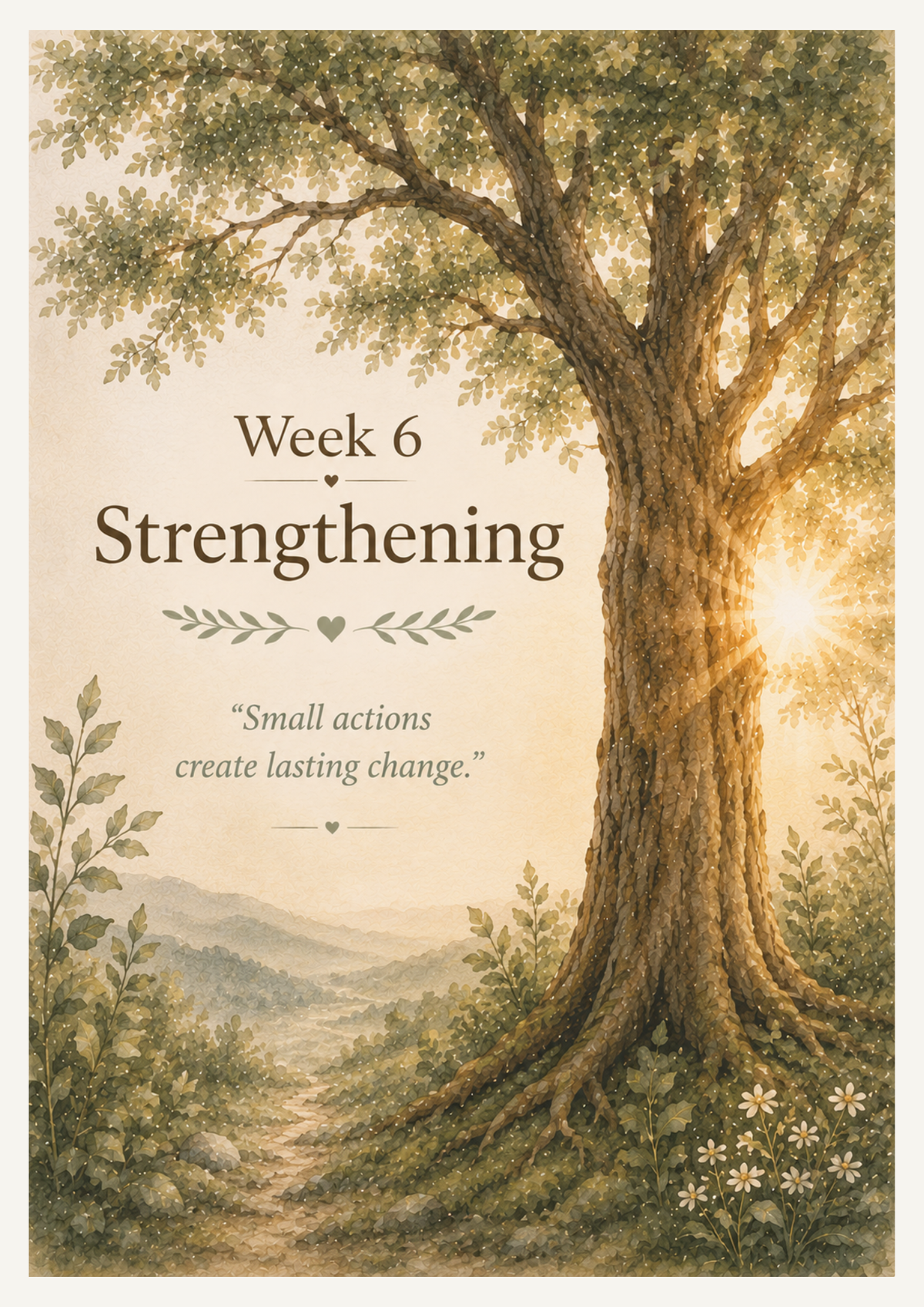 The Anchored Within 12-Week Anchoring System | Printable Guided Program for Emotional Resilience & Personal Growth