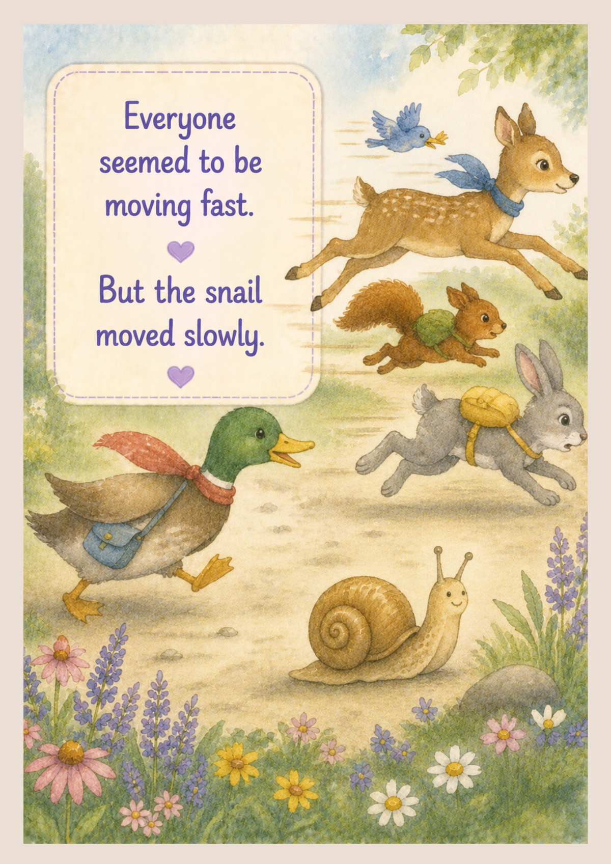 Slow Like the Snail | Printable Social Story for Slowing Down & Emotional Regulation