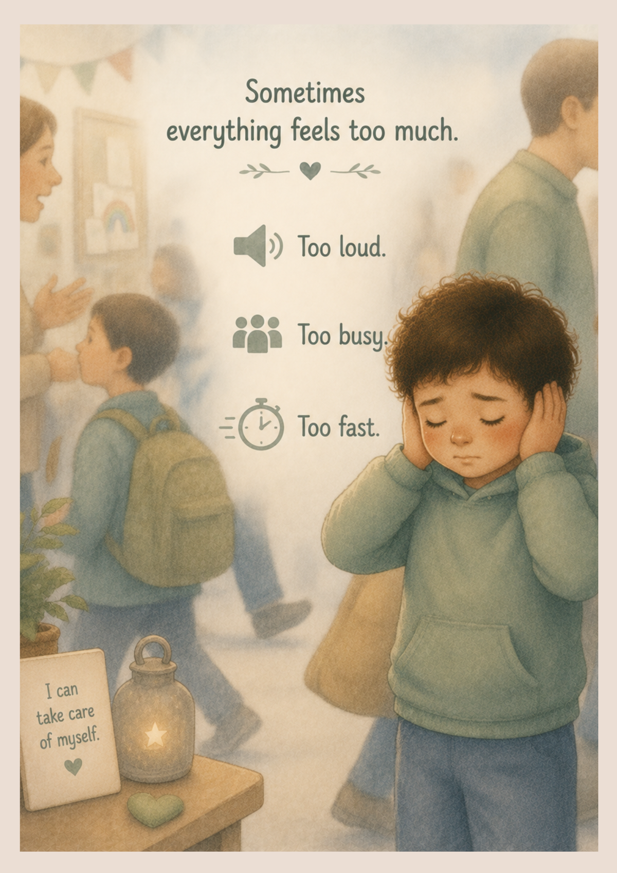 The Safe Calm Corner | Autism Social Story Printable PDF