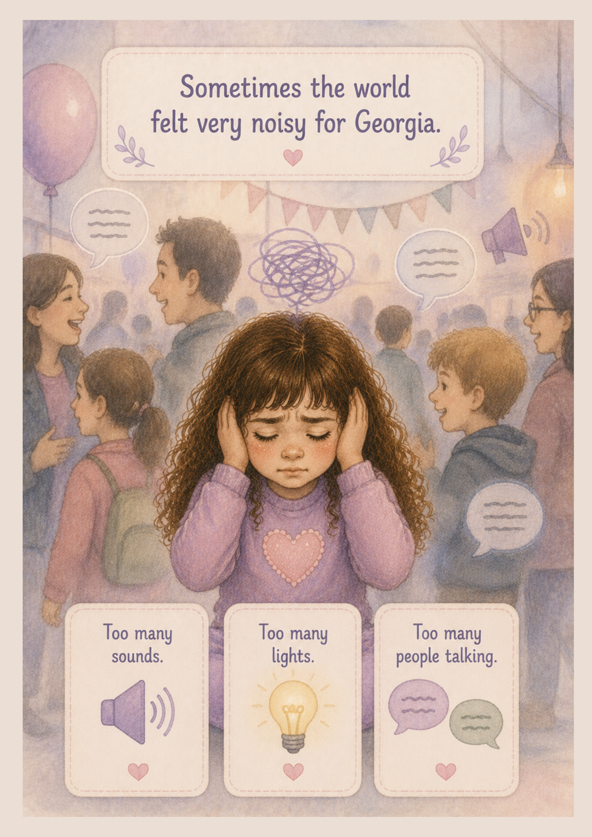 Georgia and the Quiet Cloud | Printable Social Story for Sensory Overwhelm & Finding Calm