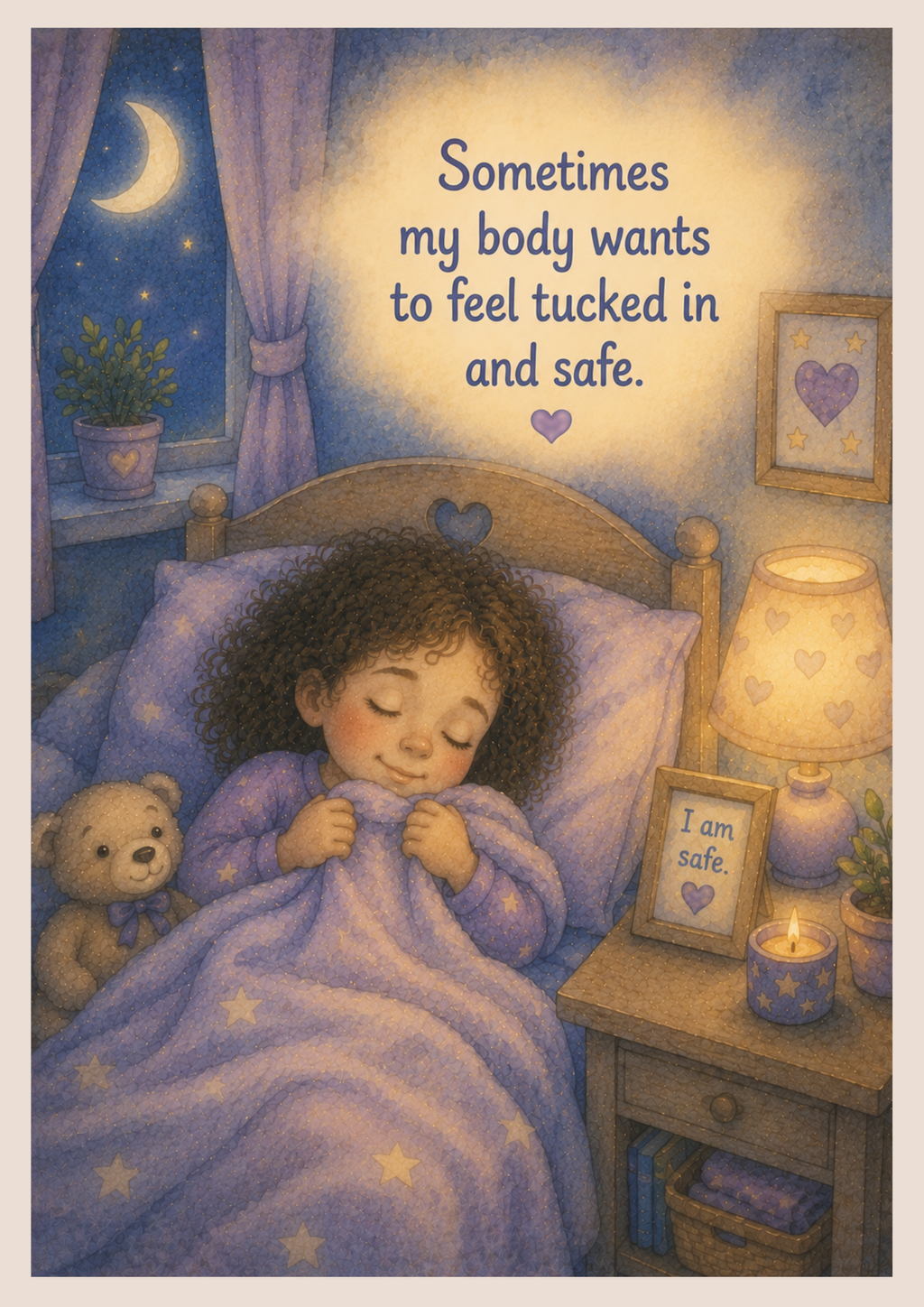 Safe Under the Blanket  | A Gentle Bedtime Social Story for Comfort, Safety & Peaceful Sleep
