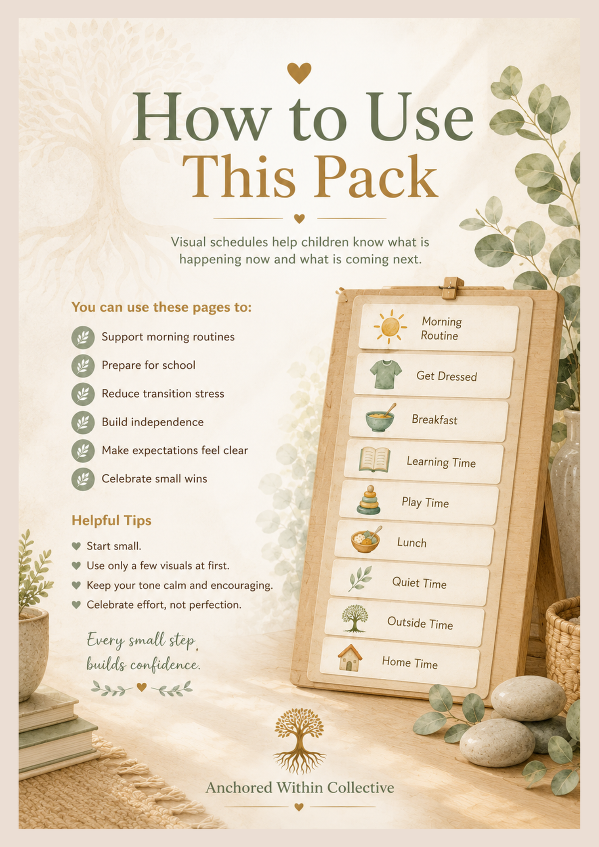 Visual Schedule Pack | Printable Visual Routine Cards for Autism & School Readiness