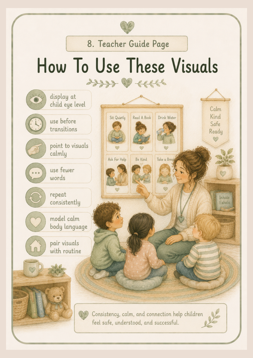 Calm Classroom Visuals | Printable Visual Supports for Schools
