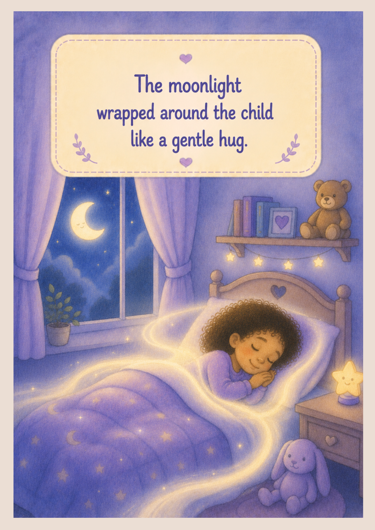 Moonlight Hugs | Printable Bedtime Social Story for Calm & Emotional Safety