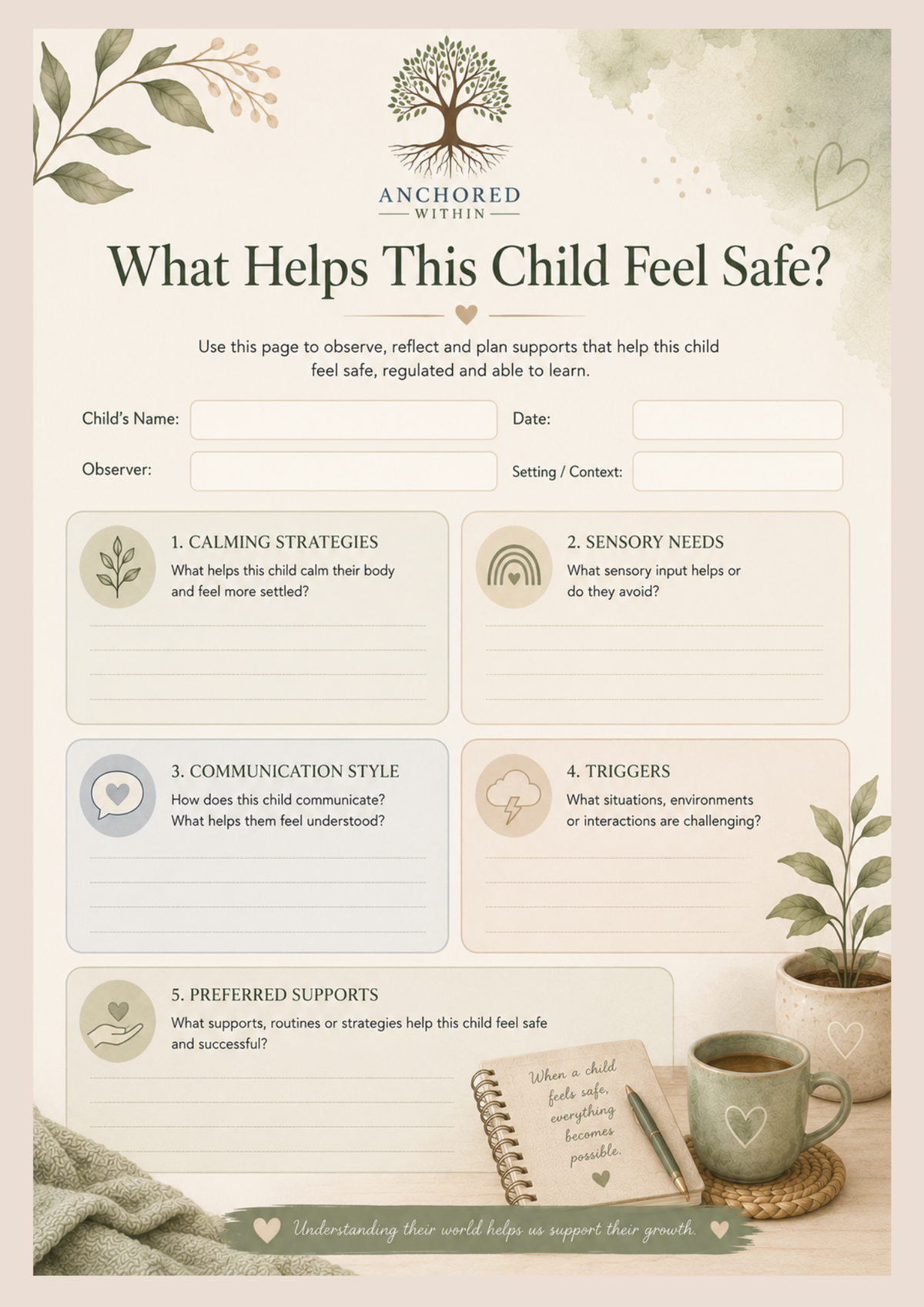 Teacher Support Pages | Printable Classroom Wellbeing & Behaviour Support Toolkit