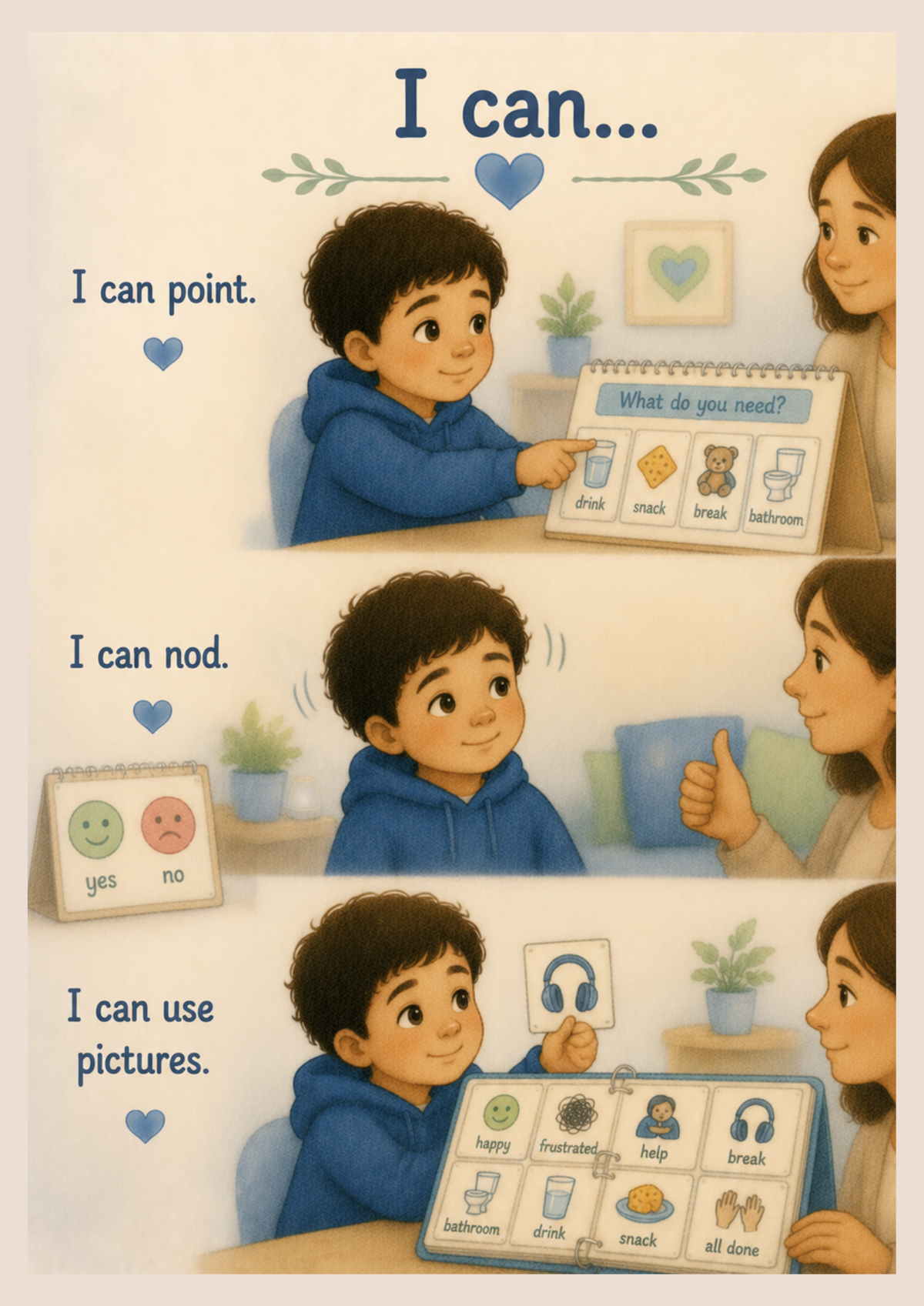 Sometimes My Words Hide | Autism Friendly Social Story | Printable PDF for Communication Confidence