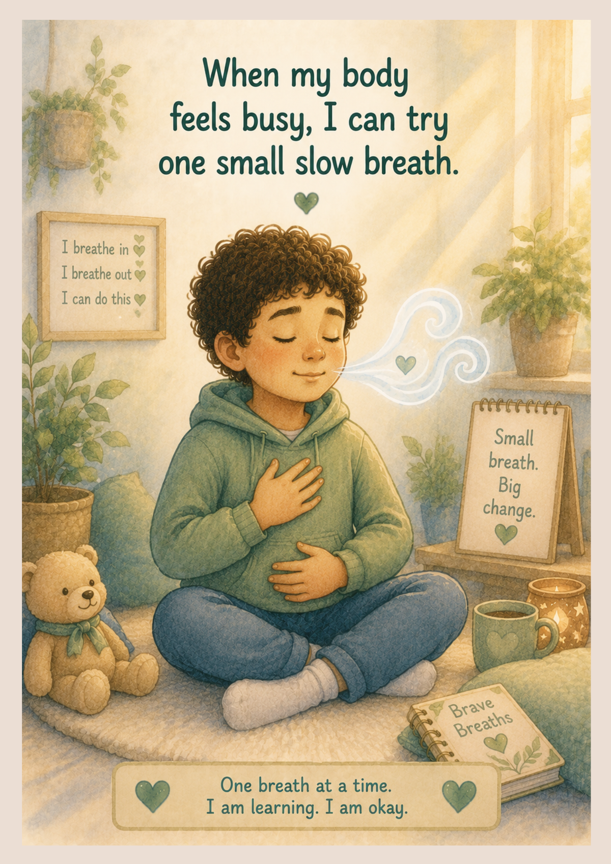 The Brave Little Breath | Autism Friendly Social Story | Printable PDF