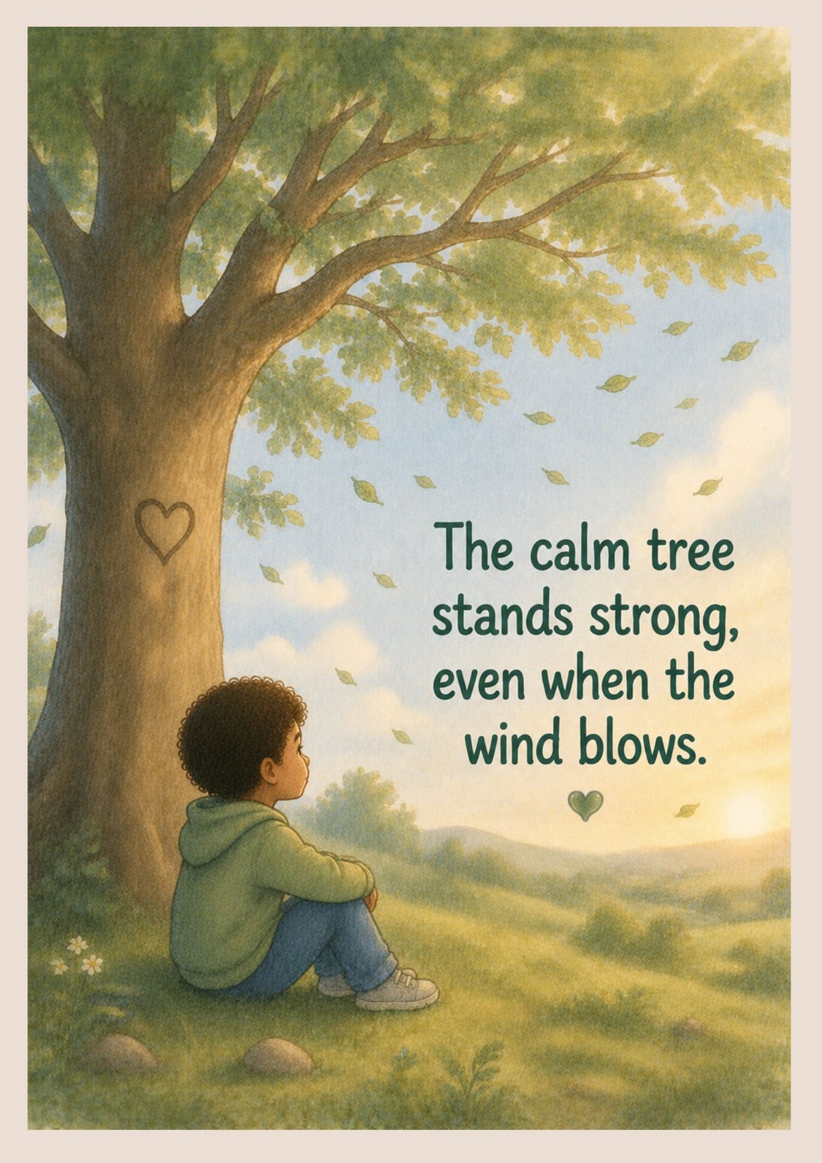 The Calm Tree | Autism Social Story | Printable PDF for Emotional Regulation & Finding Calm