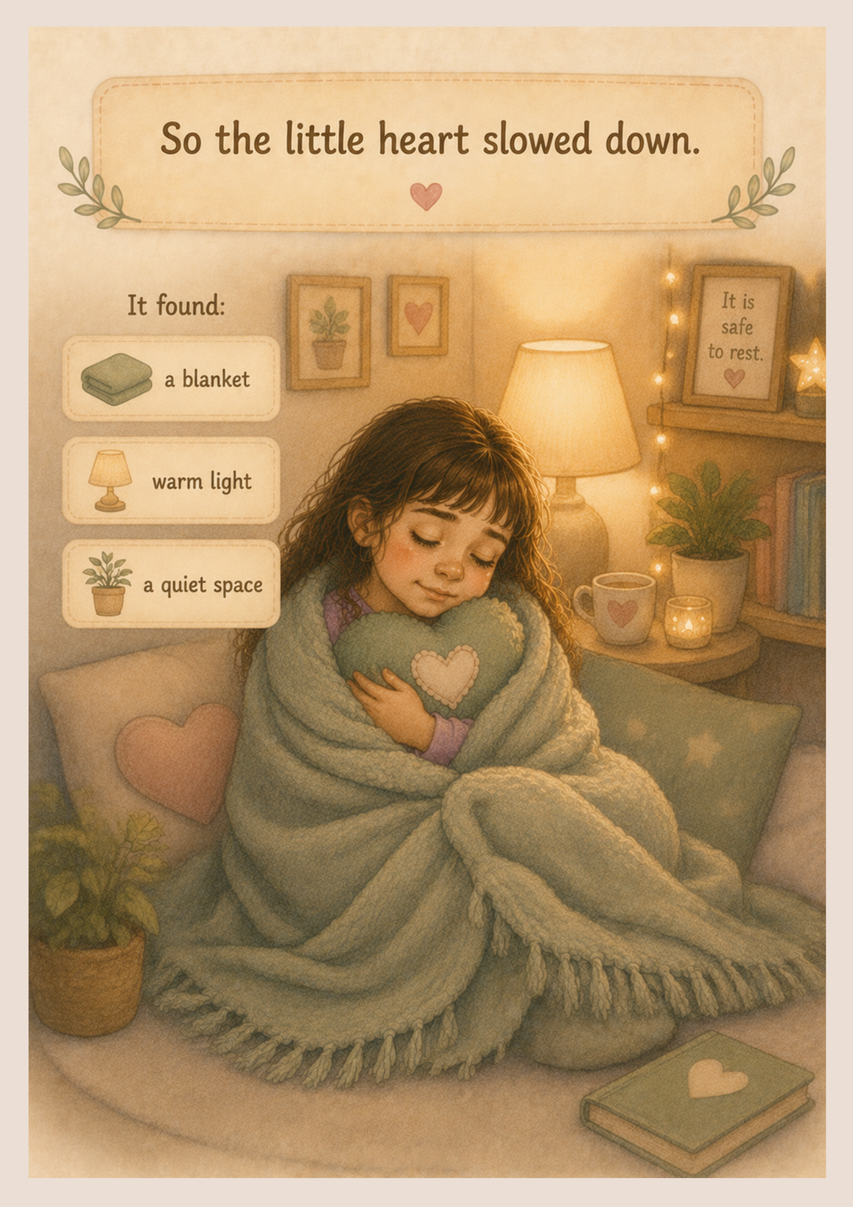 The Little Heart That Needed Rest | Autism-Friendly Social Story | Printable PDF for Overwhelm, Emotional Safety & Rest