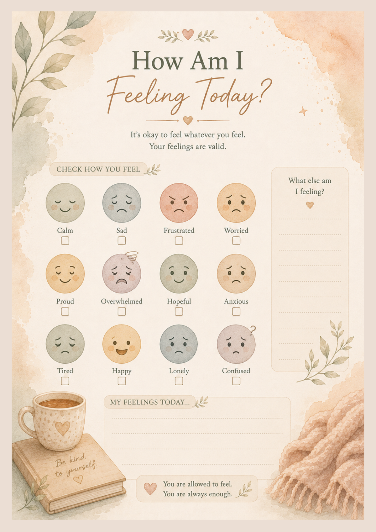 Emotional Resilience Journal for Children | A Gentle Guided Journal for Big Feelings, Confidence & Emotional Growth