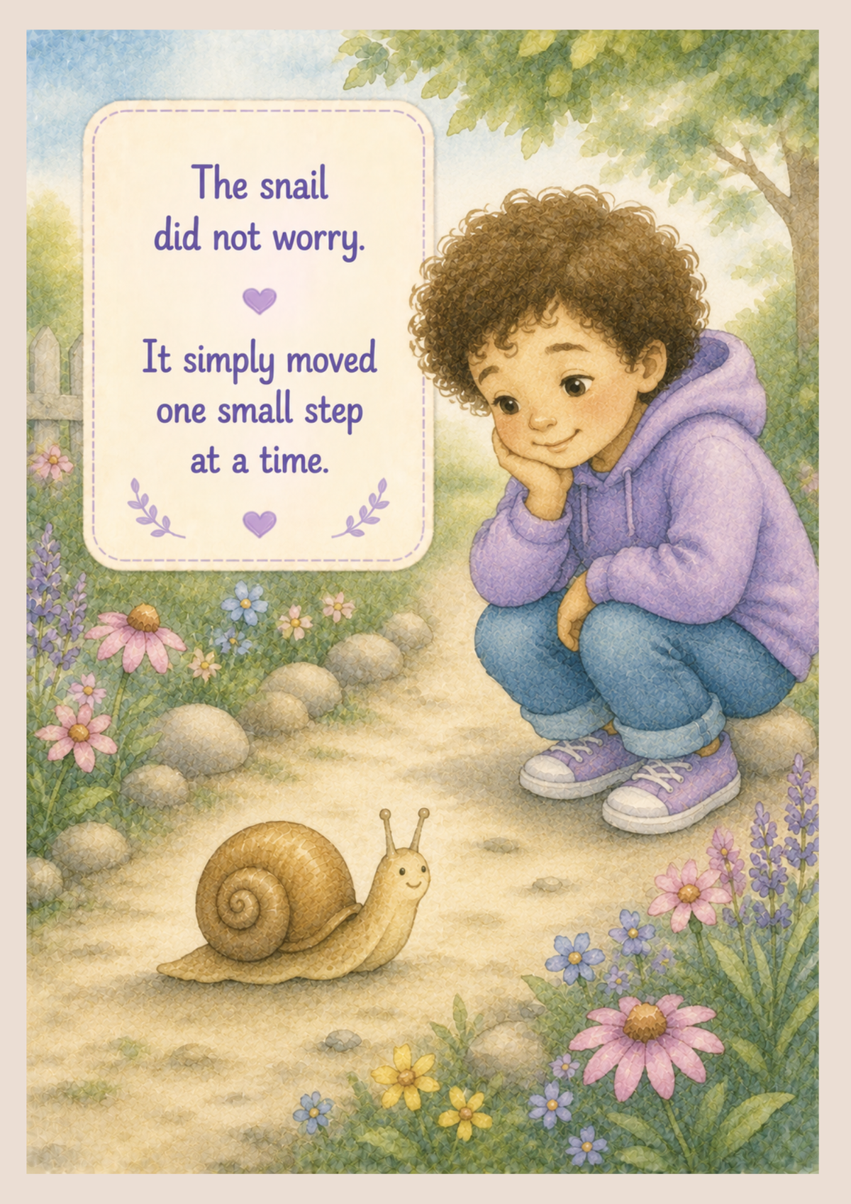 Slow Like the Snail | Printable Social Story for Slowing Down & Emotional Regulation