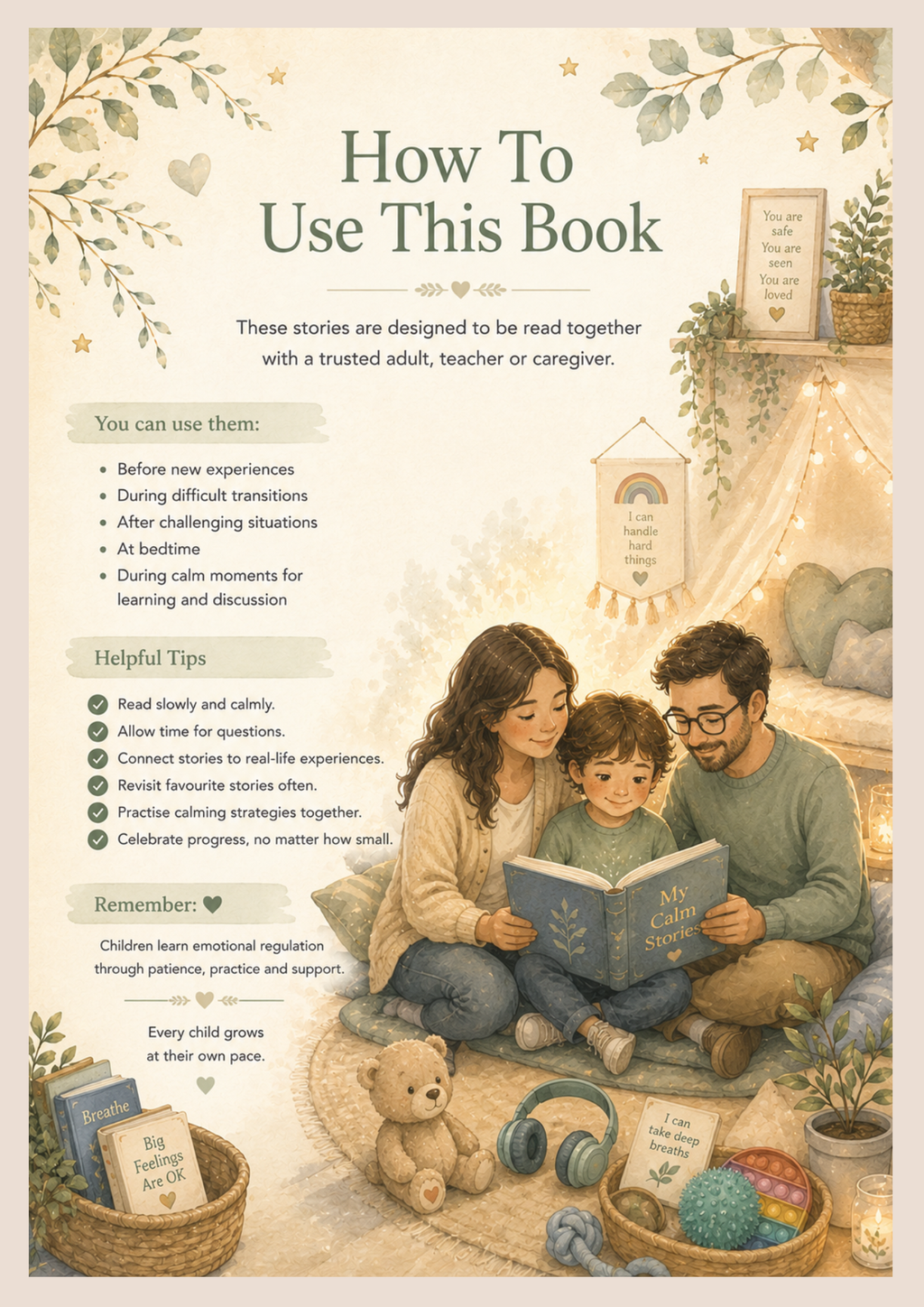My Calm Stories Collection | Printable Social Stories Bundle