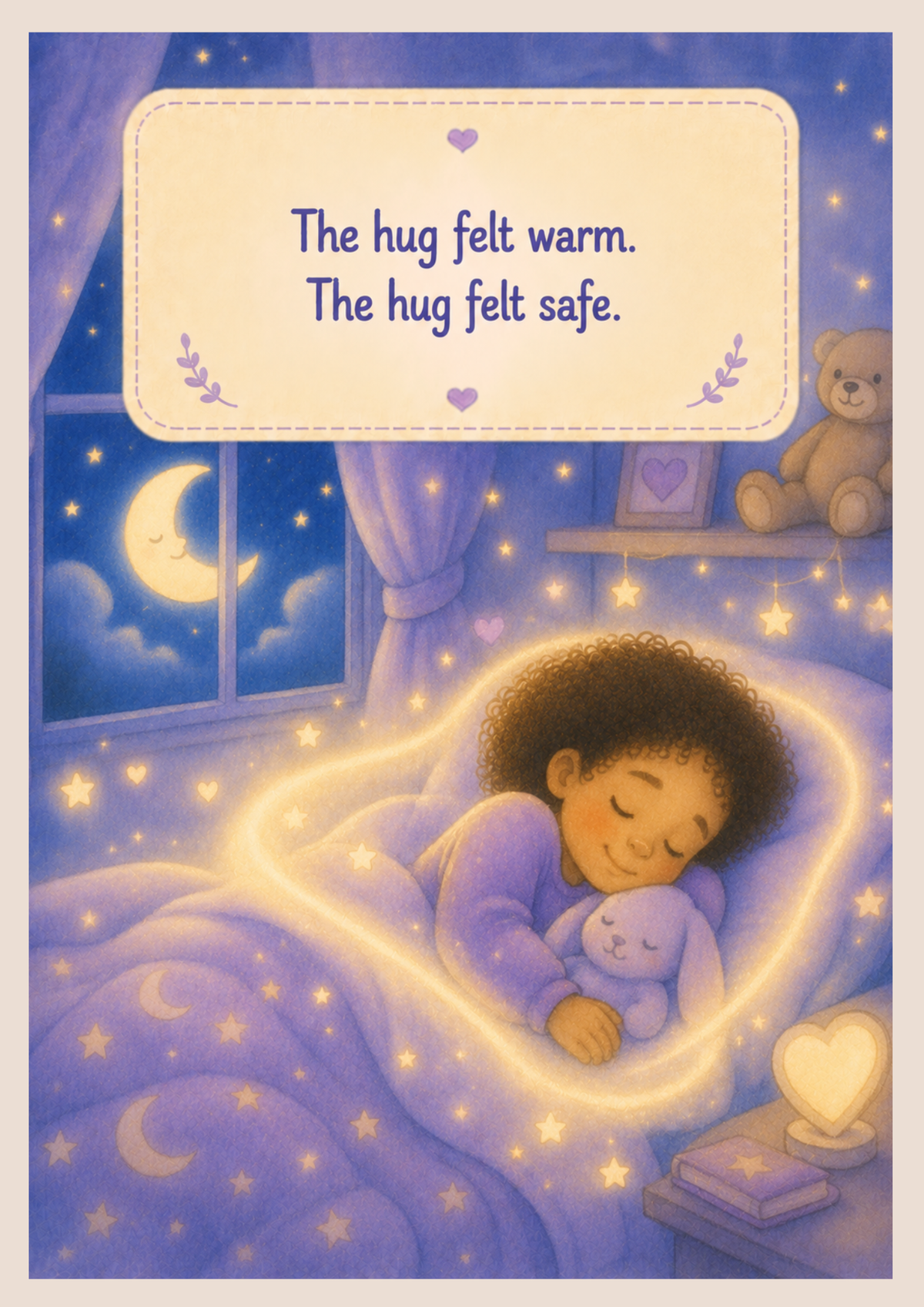 Moonlight Hugs | Printable Bedtime Social Story for Calm & Emotional Safety
