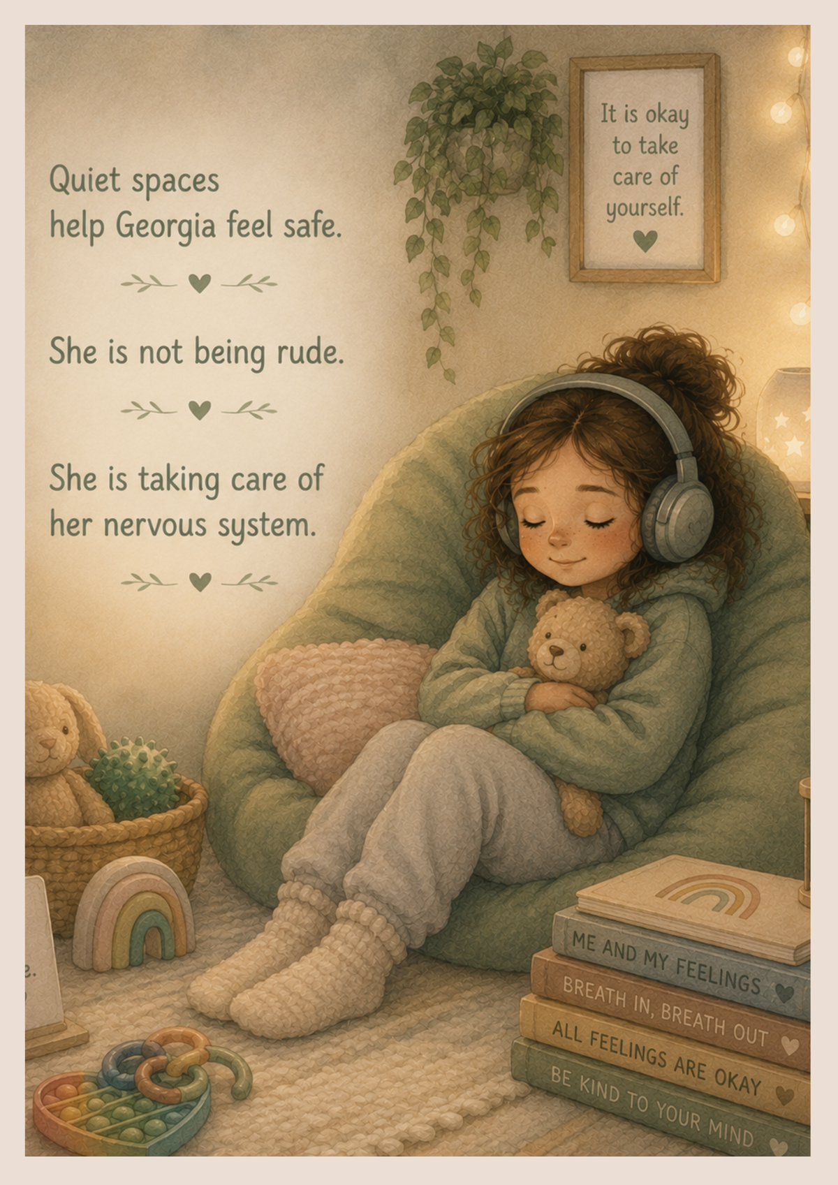 Georgia Likes Quiet Spaces | Autism Social Story Printable PDF
