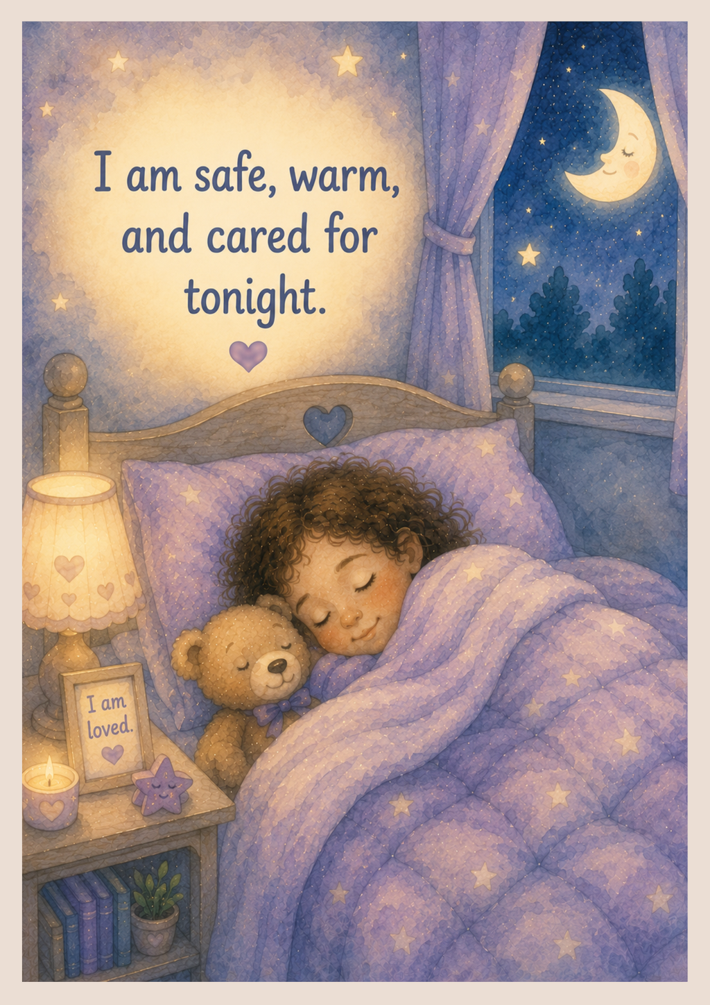 Safe Under the Blanket  | A Gentle Bedtime Social Story for Comfort, Safety & Peaceful Sleep