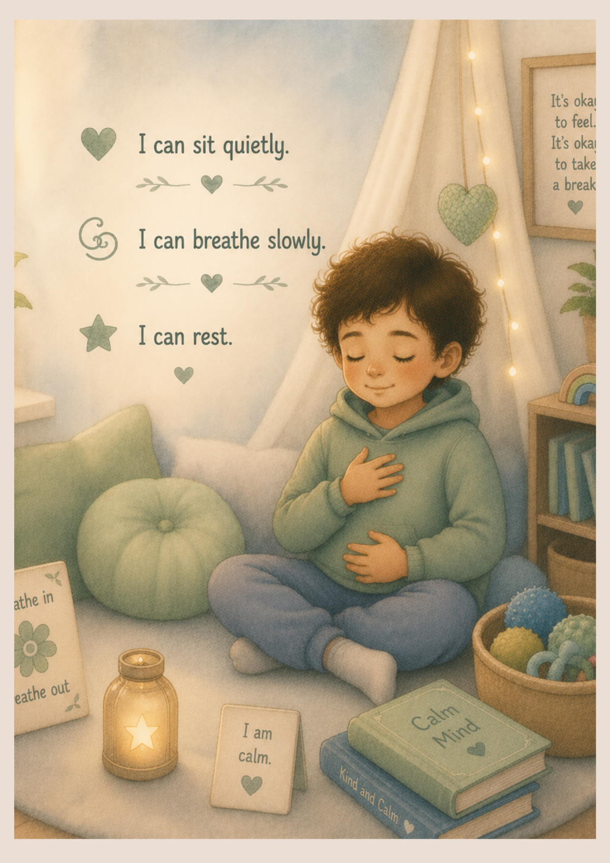The Safe Calm Corner | Autism Social Story Printable PDF