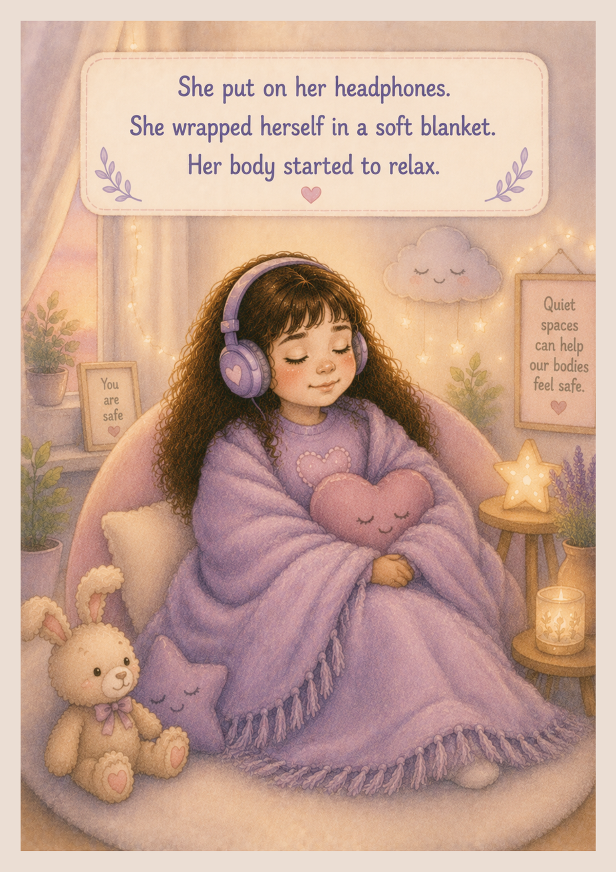 Georgia and the Quiet Cloud | Printable Social Story for Sensory Overwhelm & Finding Calm