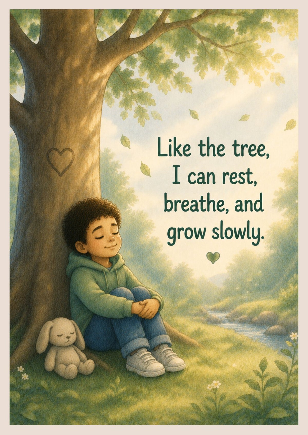 The Calm Tree | Autism Social Story | Printable PDF for Emotional Regulation & Finding Calm