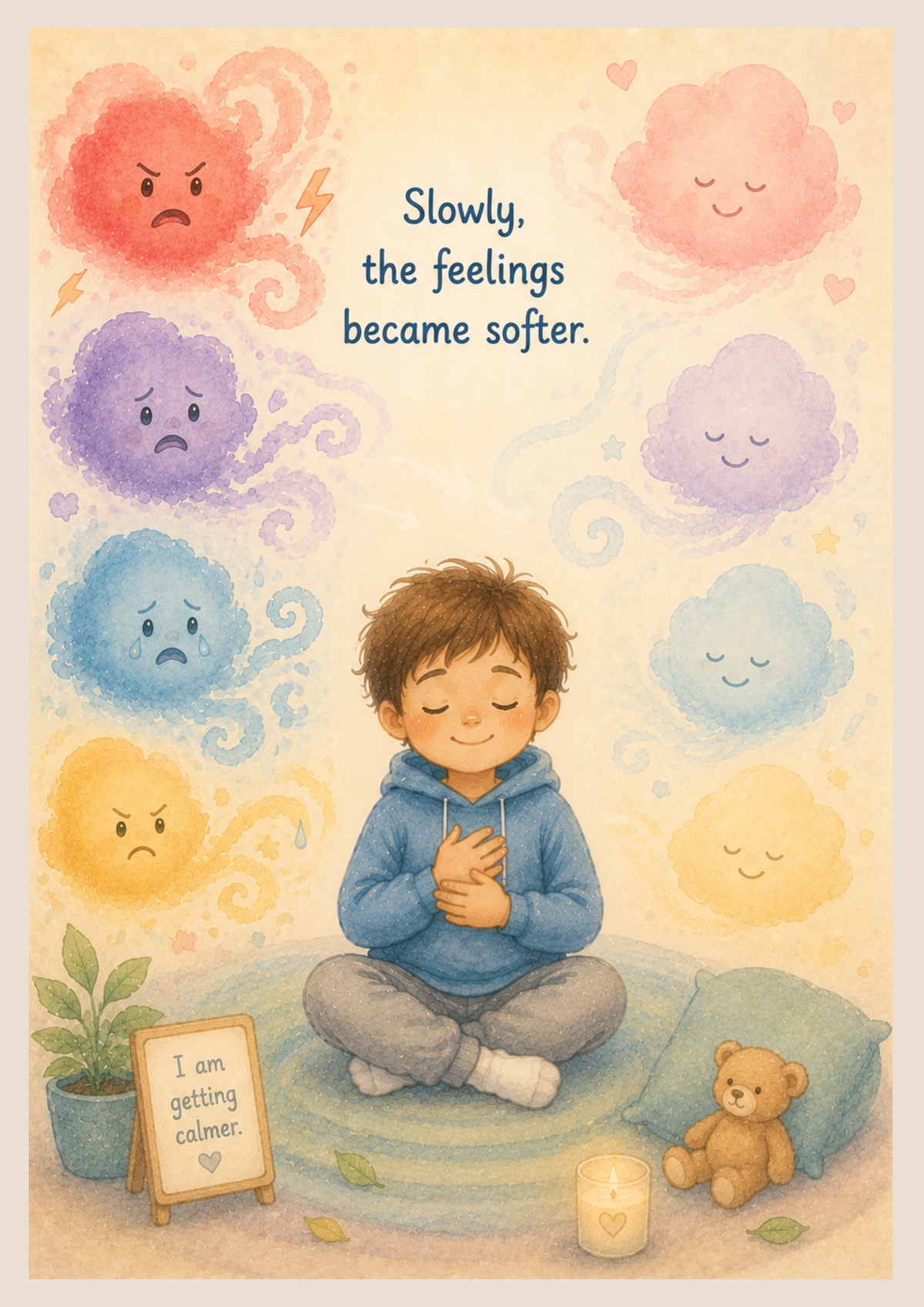 The Day My Feelings Felt Loud | Printable Social Story for Emotional Regulation & Big Feelings
