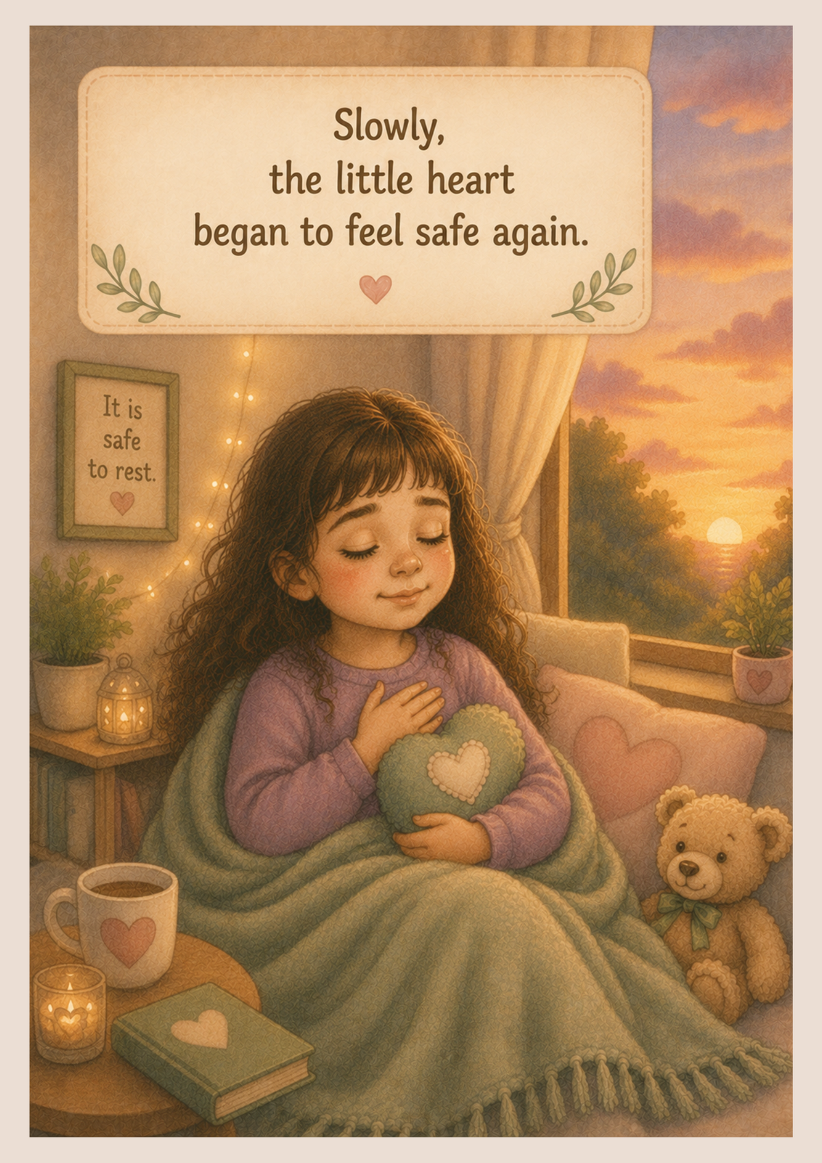 The Little Heart That Needed Rest | Autism-Friendly Social Story | Printable PDF for Overwhelm, Emotional Safety & Rest