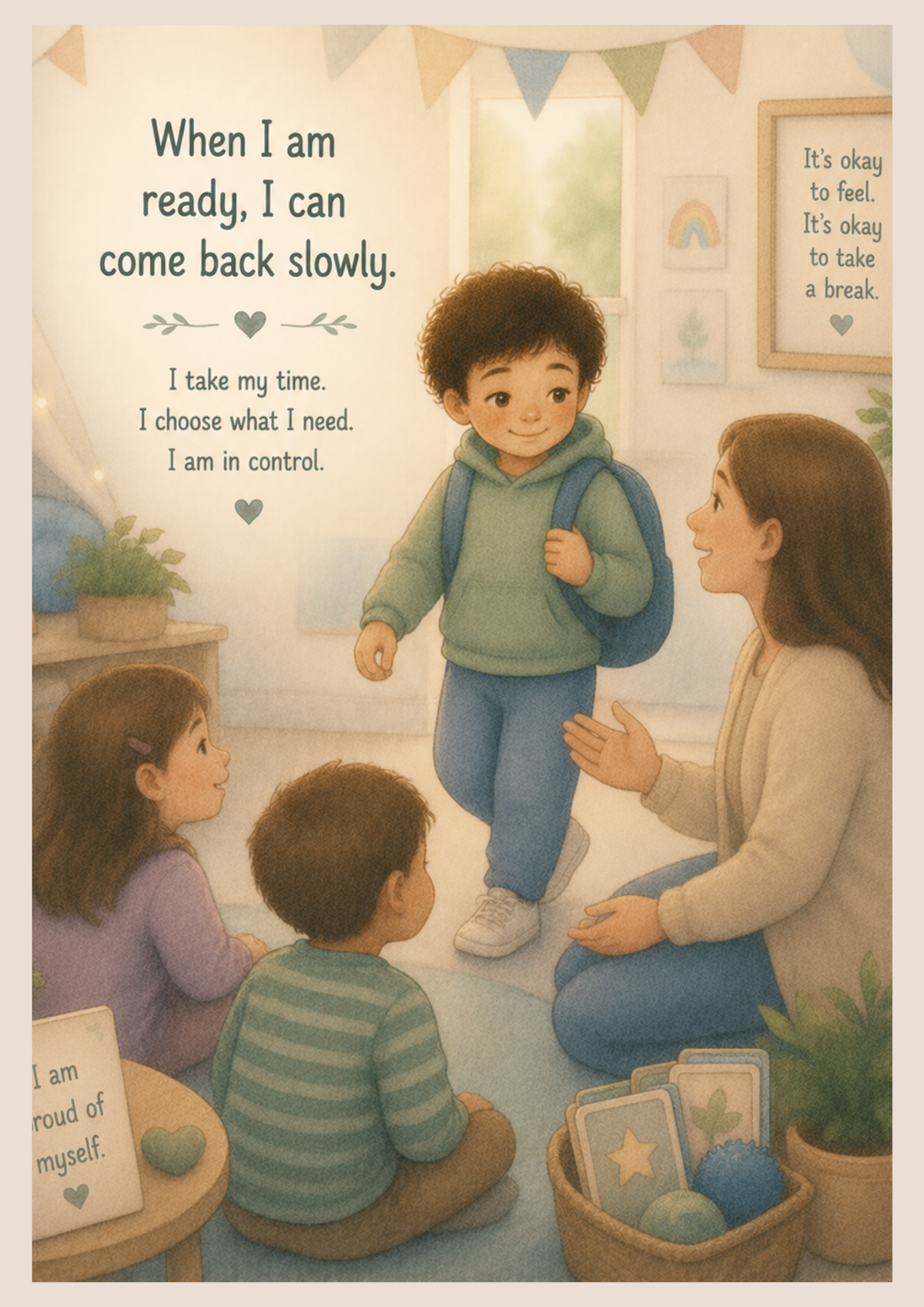 The Safe Calm Corner | Autism Social Story Printable PDF
