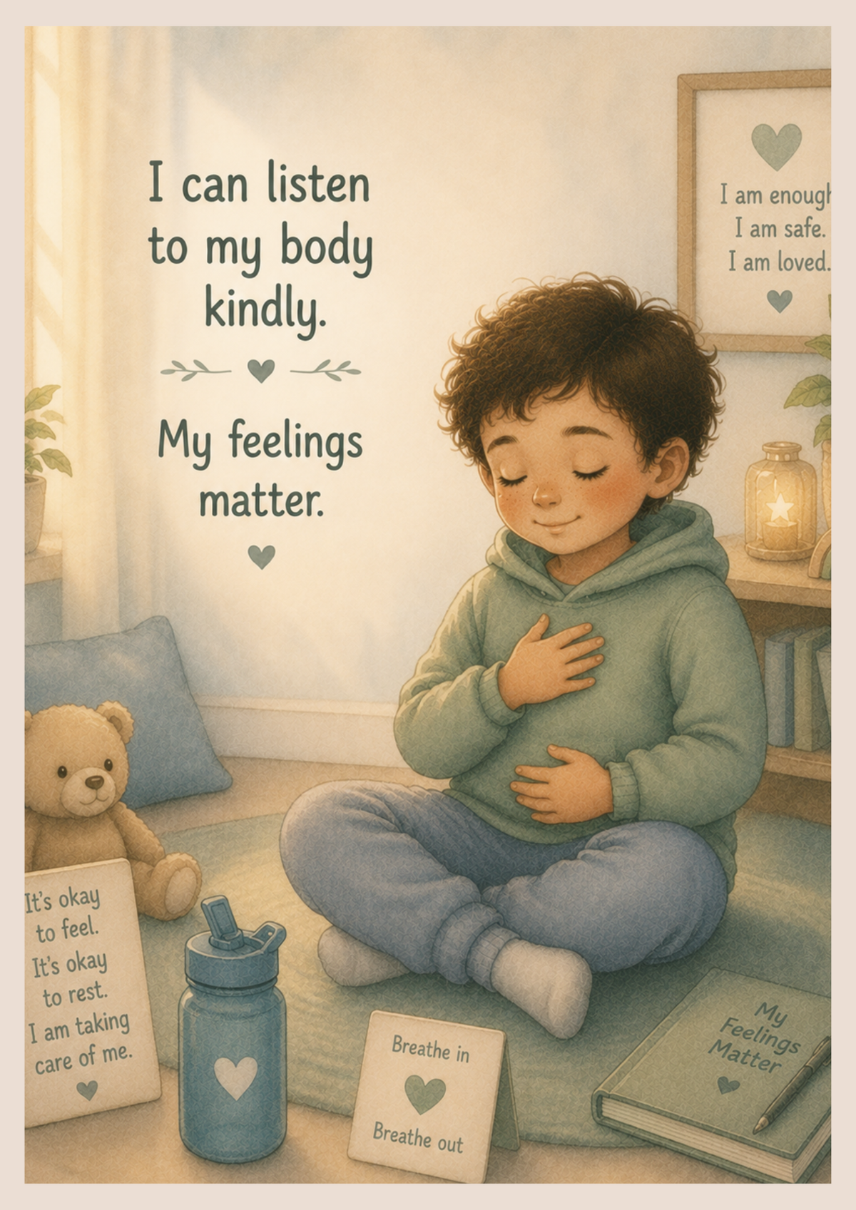 My Body Feels Busy | Autism  Friendly Social Story Printable PDF