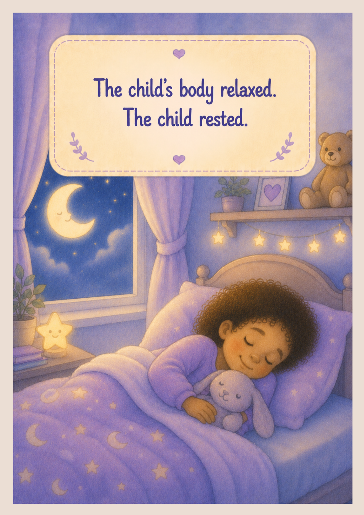 Moonlight Hugs | Printable Bedtime Social Story for Calm & Emotional Safety