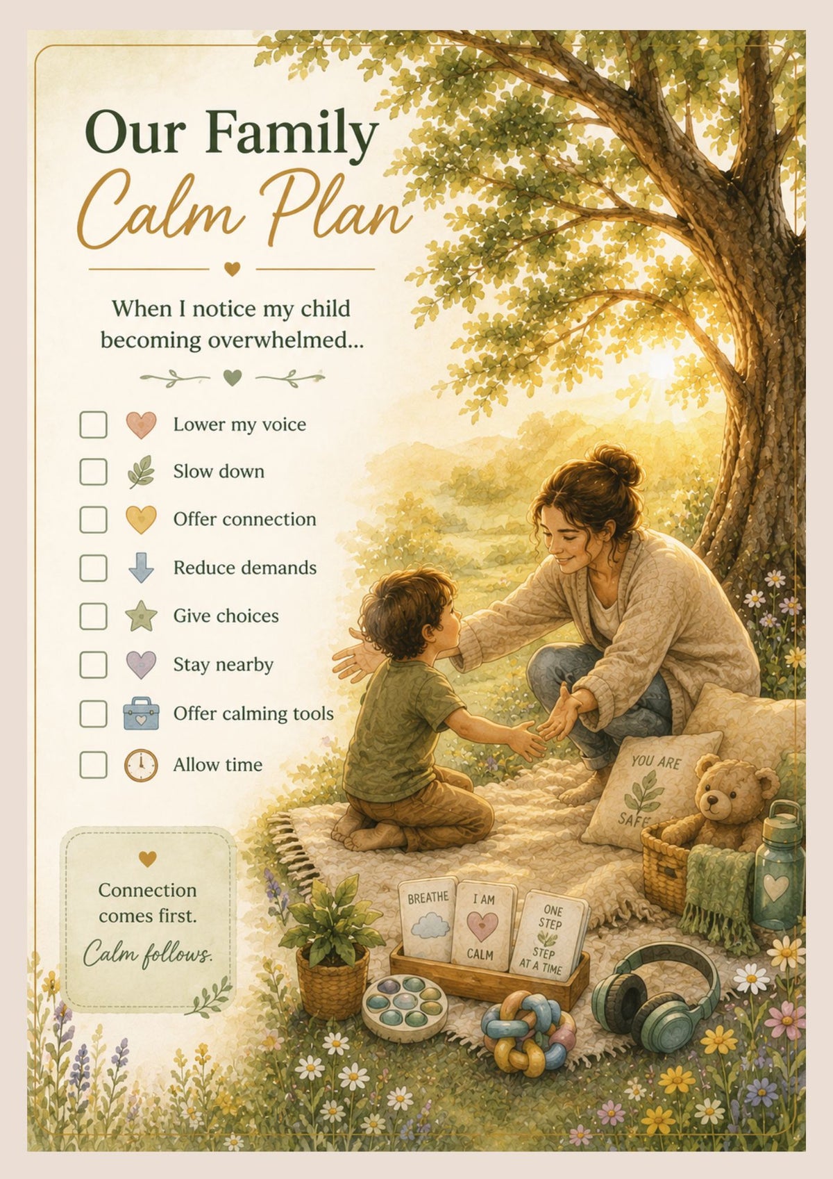 Calm Home Toolkit | Printable Emotional Regulation & Calm Corner Resource for Parents of Autistic & Neurodivergent Children (PDF Download)