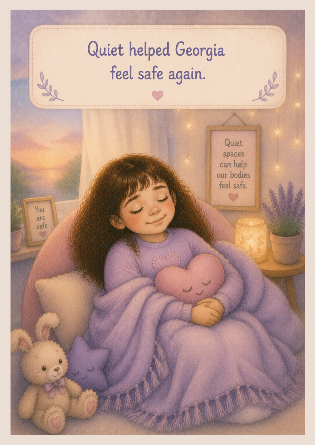 Georgia and the Quiet Cloud | Printable Social Story for Sensory Overwhelm & Finding Calm