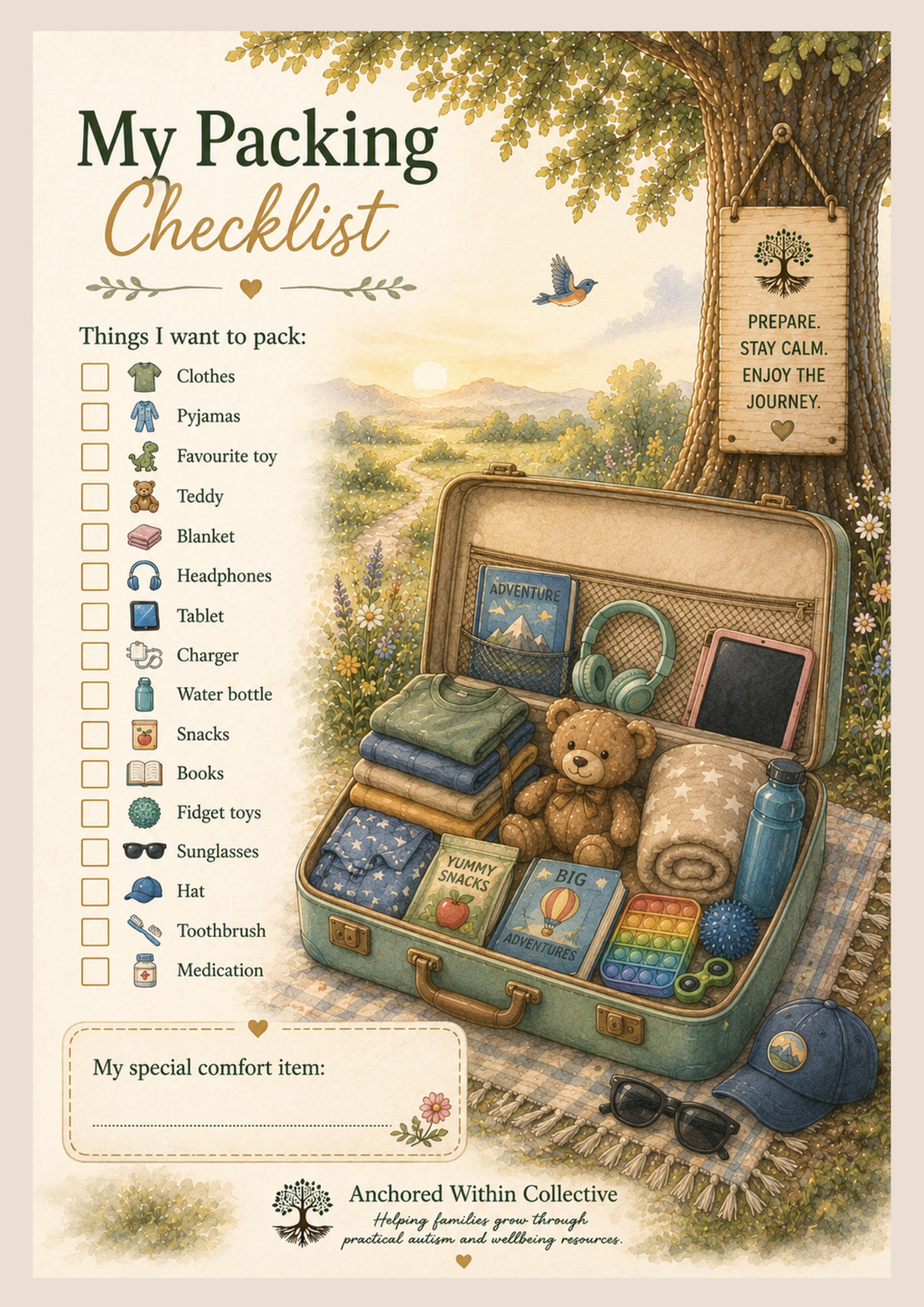Travel Support Toolkit | Printable Autism Travel Planner & Visual Supports for Children (PDF Download)