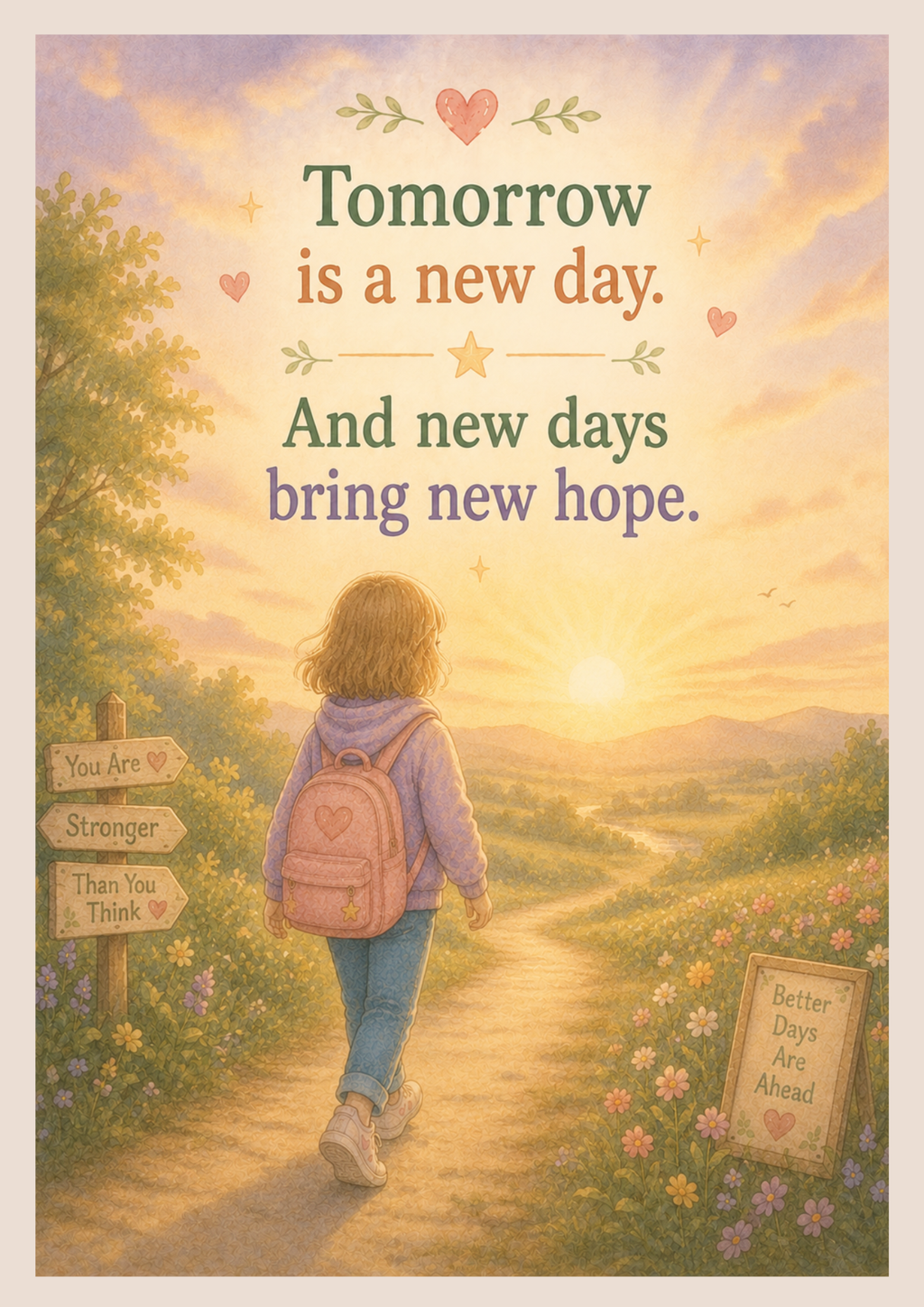 Tomorrow Is A New Day | Autism-Friendly Social Story | Printable PDF for Emotional Resilience & Hope