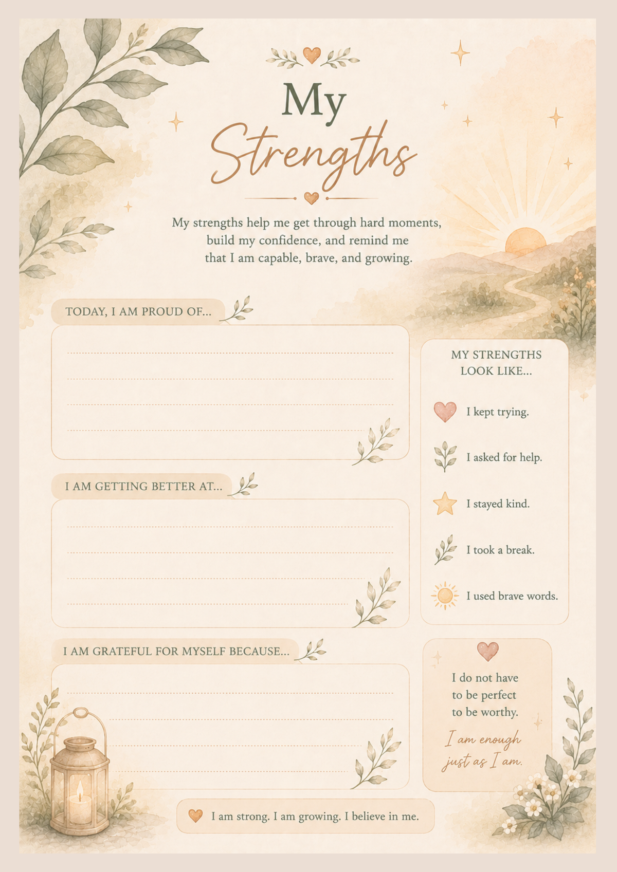 Emotional Resilience Journal for Children | A Gentle Guided Journal for Big Feelings, Confidence & Emotional Growth