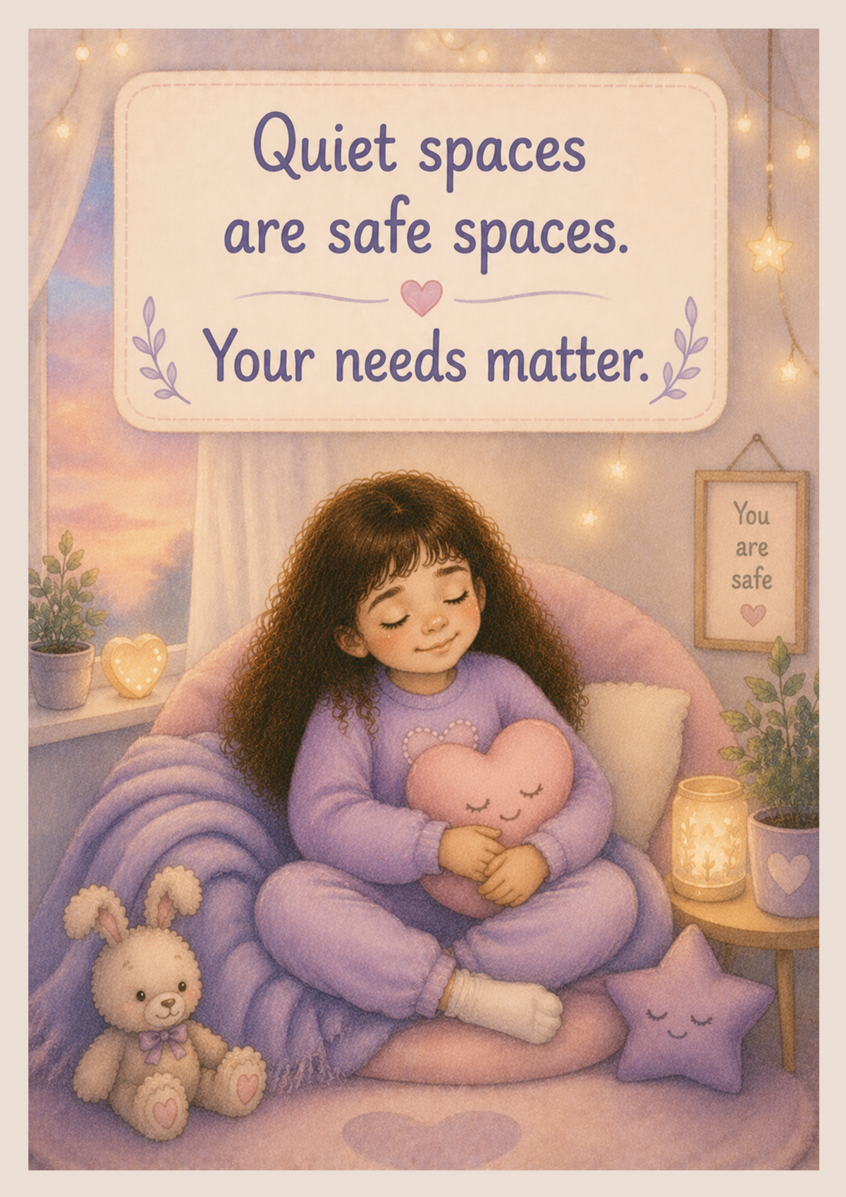 Georgia and the Quiet Cloud | Printable Social Story for Sensory Overwhelm & Finding Calm