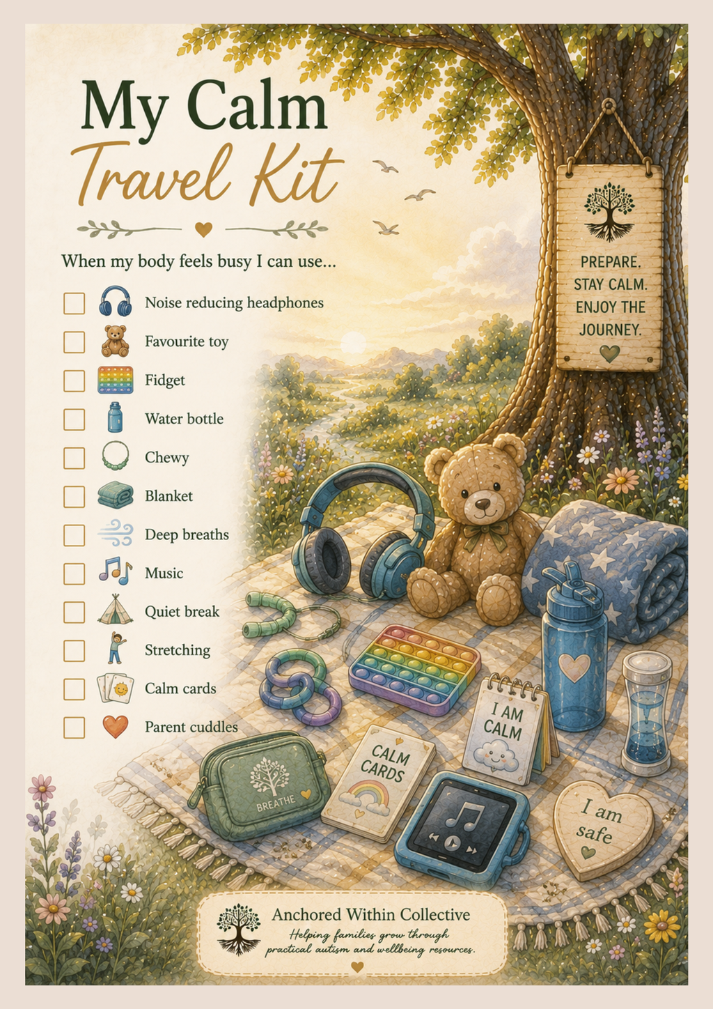 Travel Support Toolkit | Printable Autism Travel Planner & Visual Supports for Children (PDF Download)