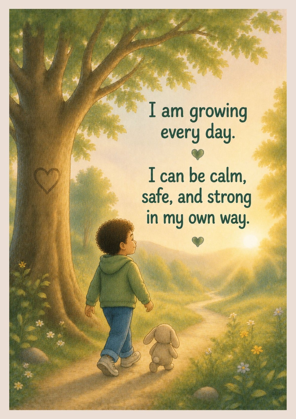 The Calm Tree | Autism Social Story | Printable PDF for Emotional Regulation & Finding Calm