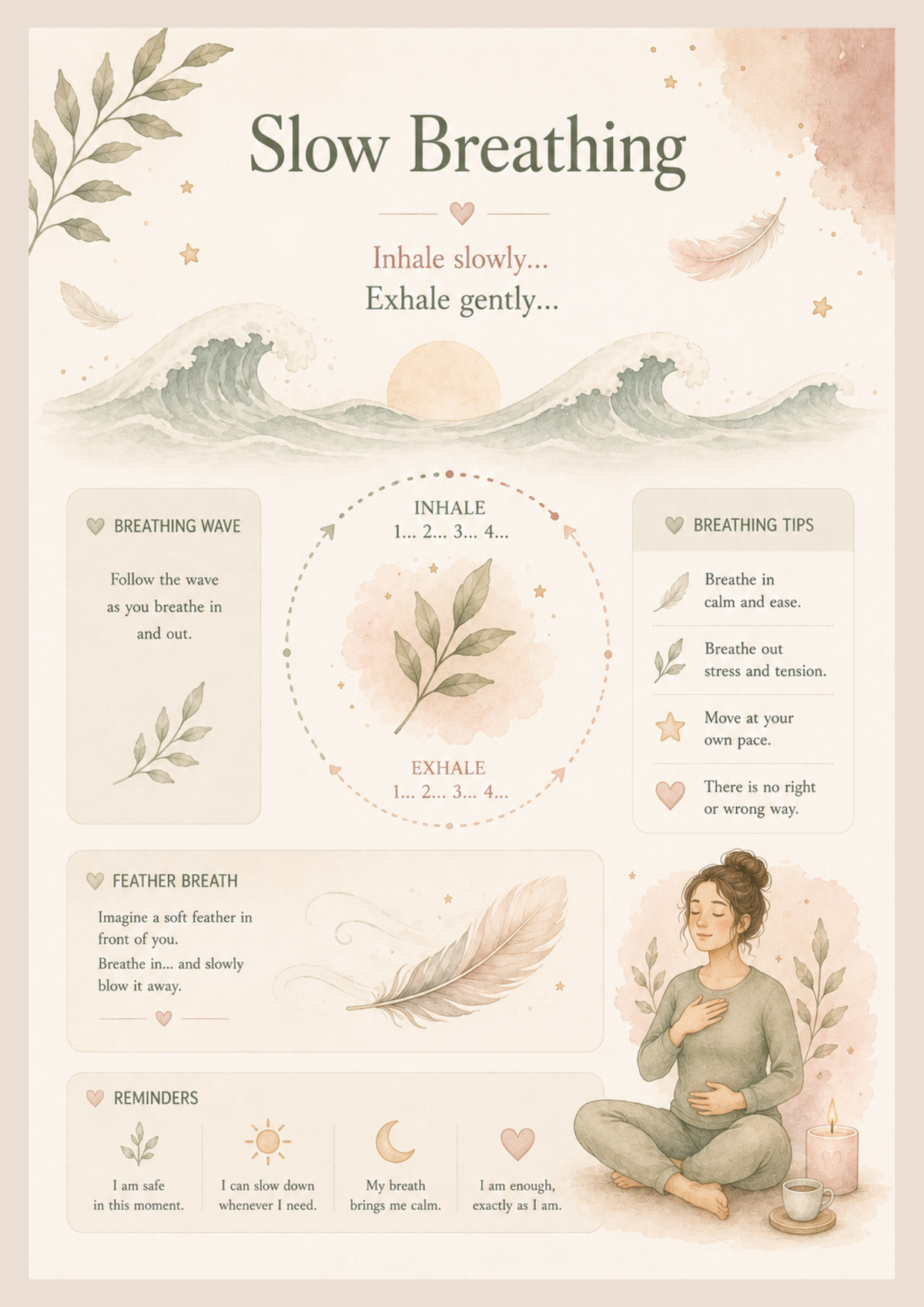 Nervous System Reset Journal | A Gentle Guided Journal for Stress, Anxiety & Emotional Wellbeing