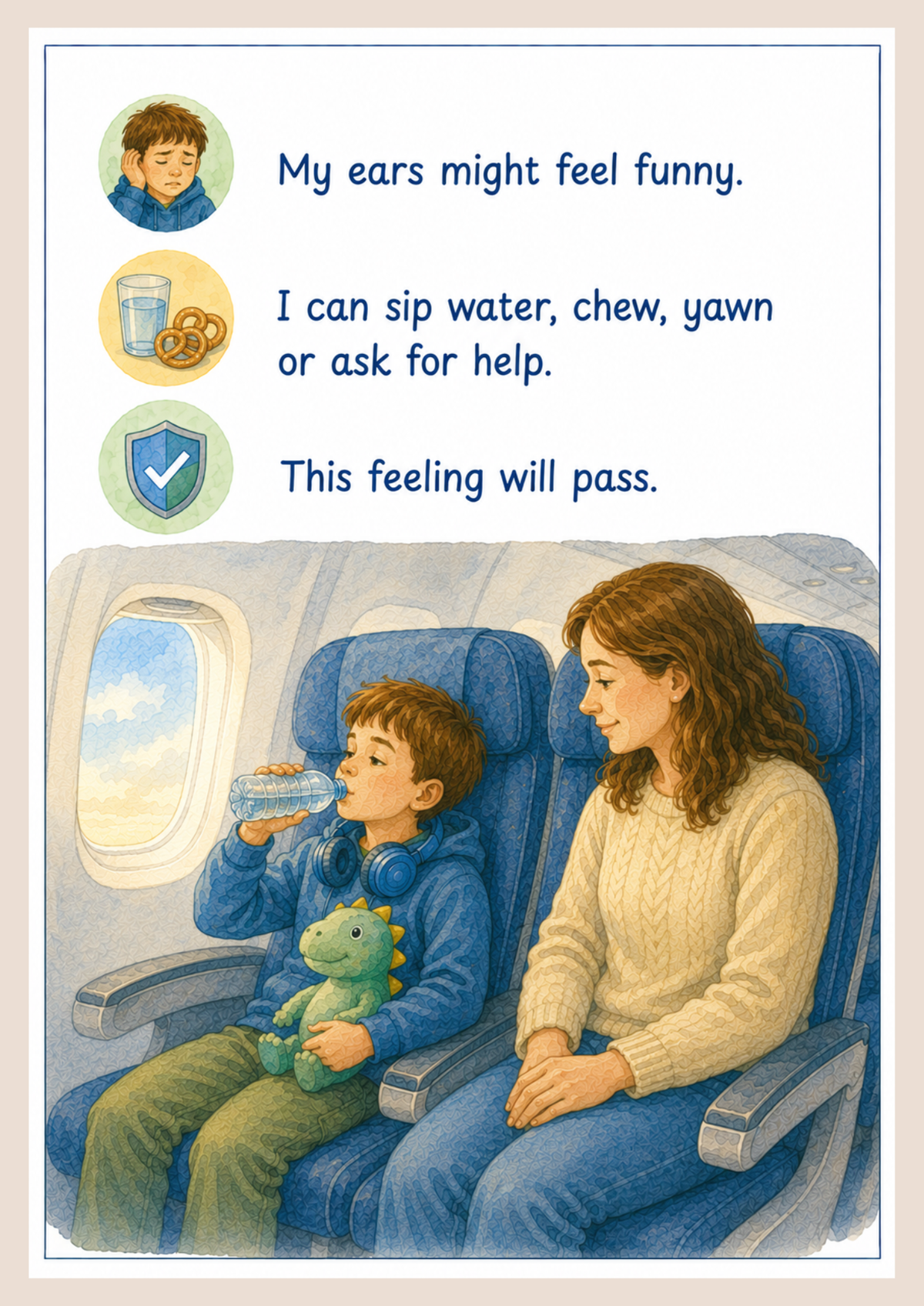 Flying On An Airplane | Autism-Friendly Social Story PDF for Children