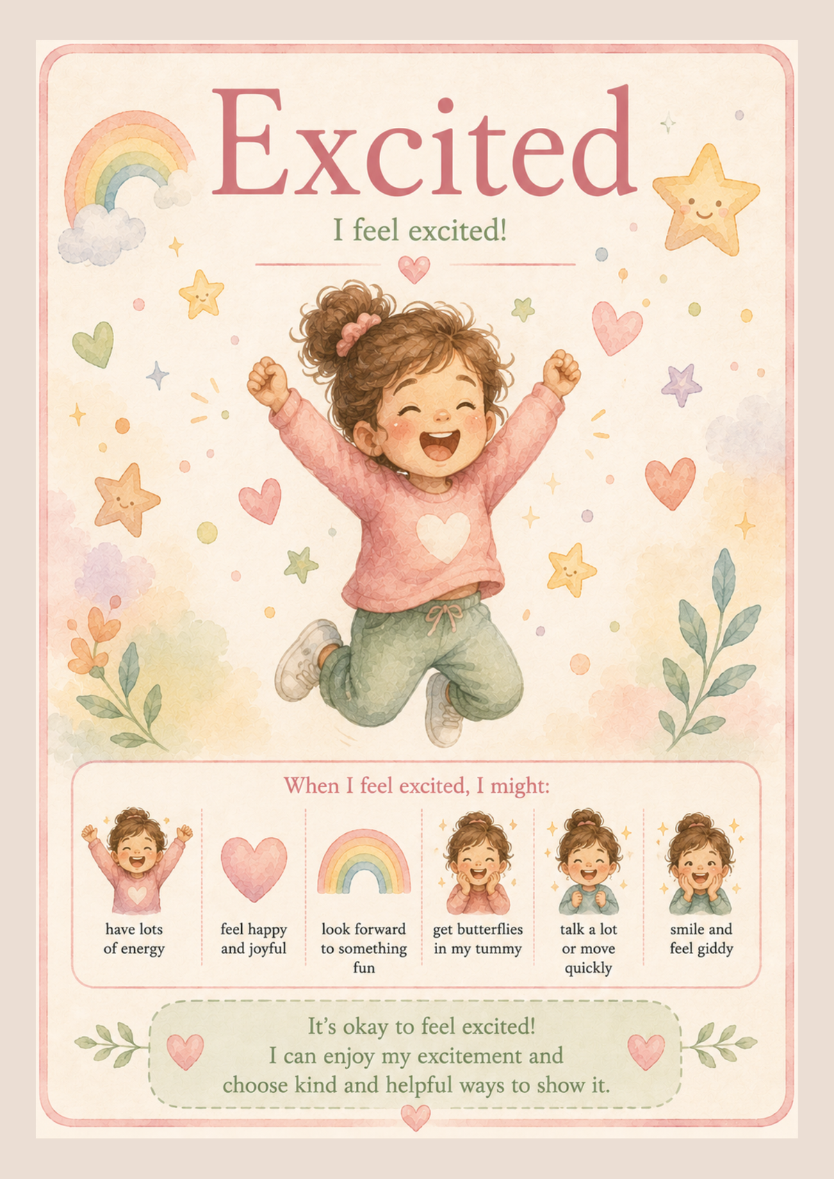 Feelings Chart Pack |  Printable Emotion & Regulation Supports
